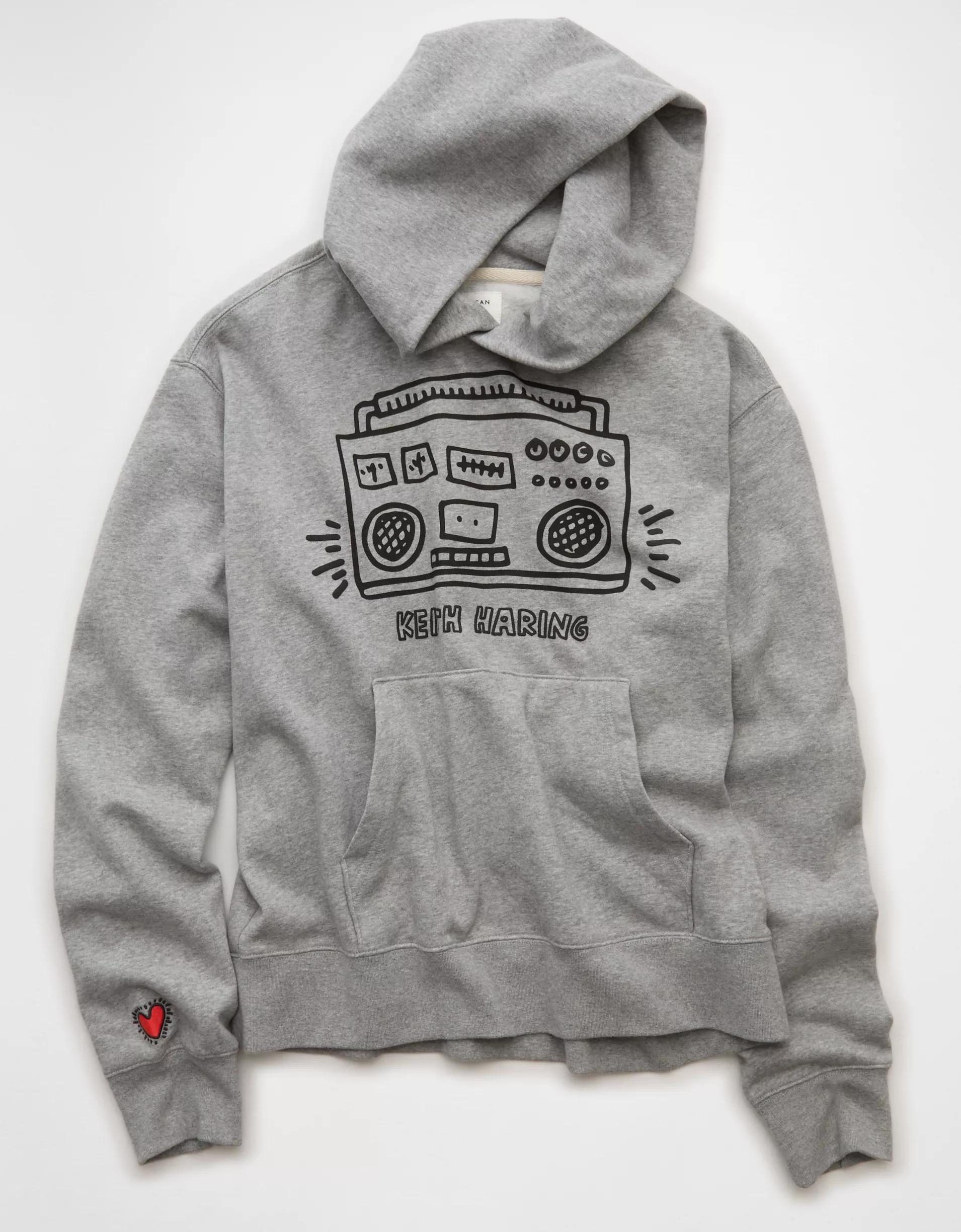 AE Keith Haring Graphic Hoodie Product Image