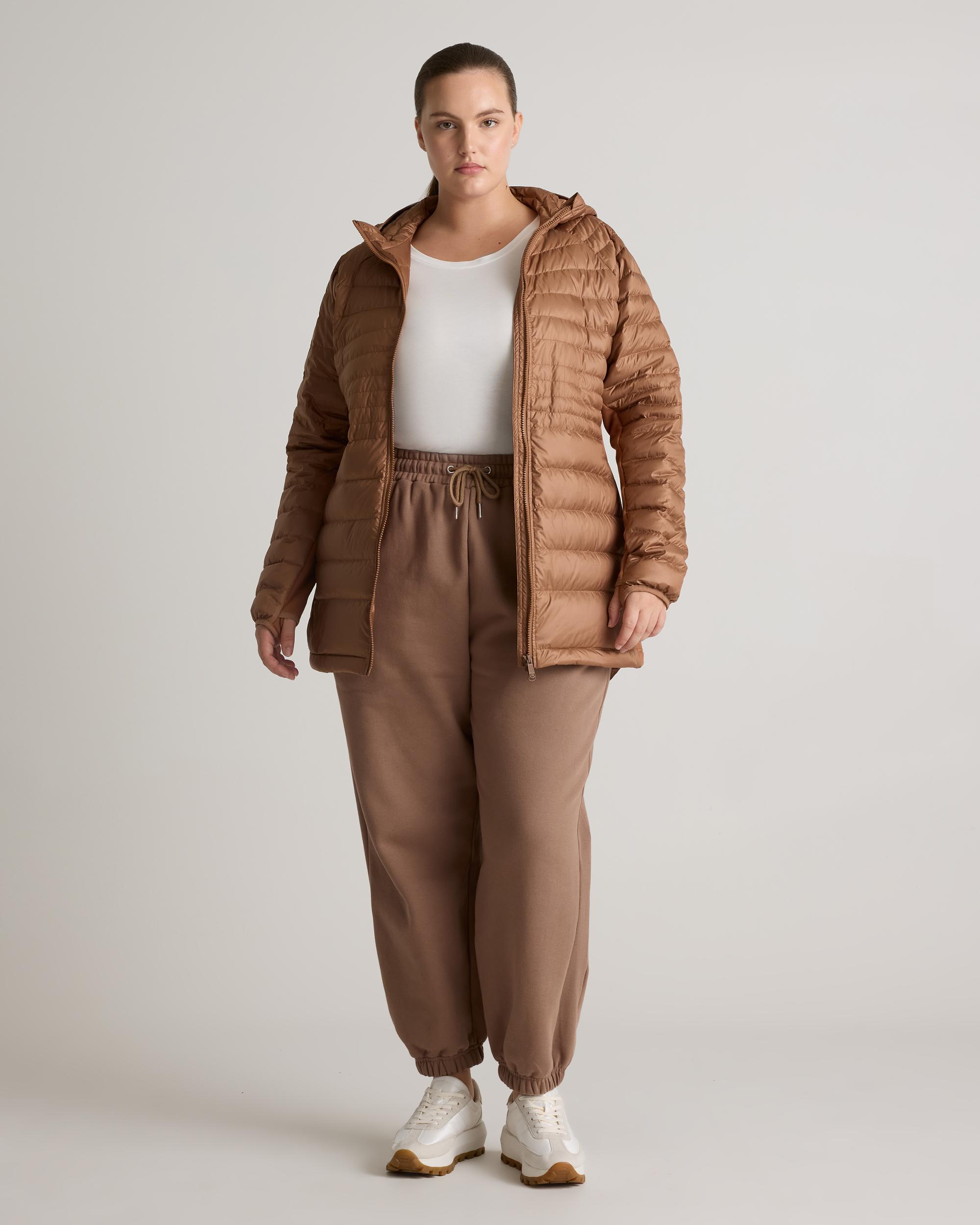 Quince | Women's Lightweight Down Packable Long Puffer Jacket Recycled Polyester Product Image