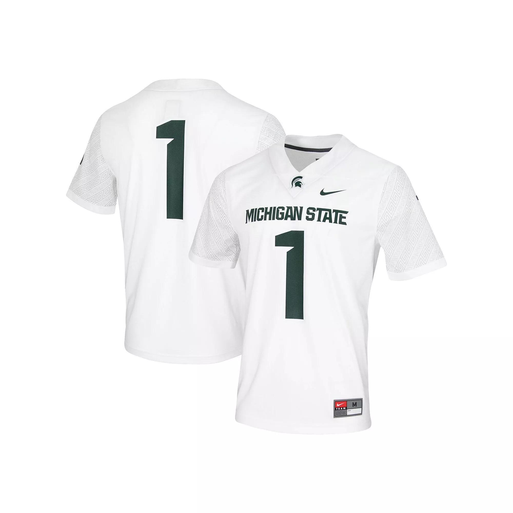 Mens Nike #1 Michigan State Spartans Untouchable Game Jersey Product Image