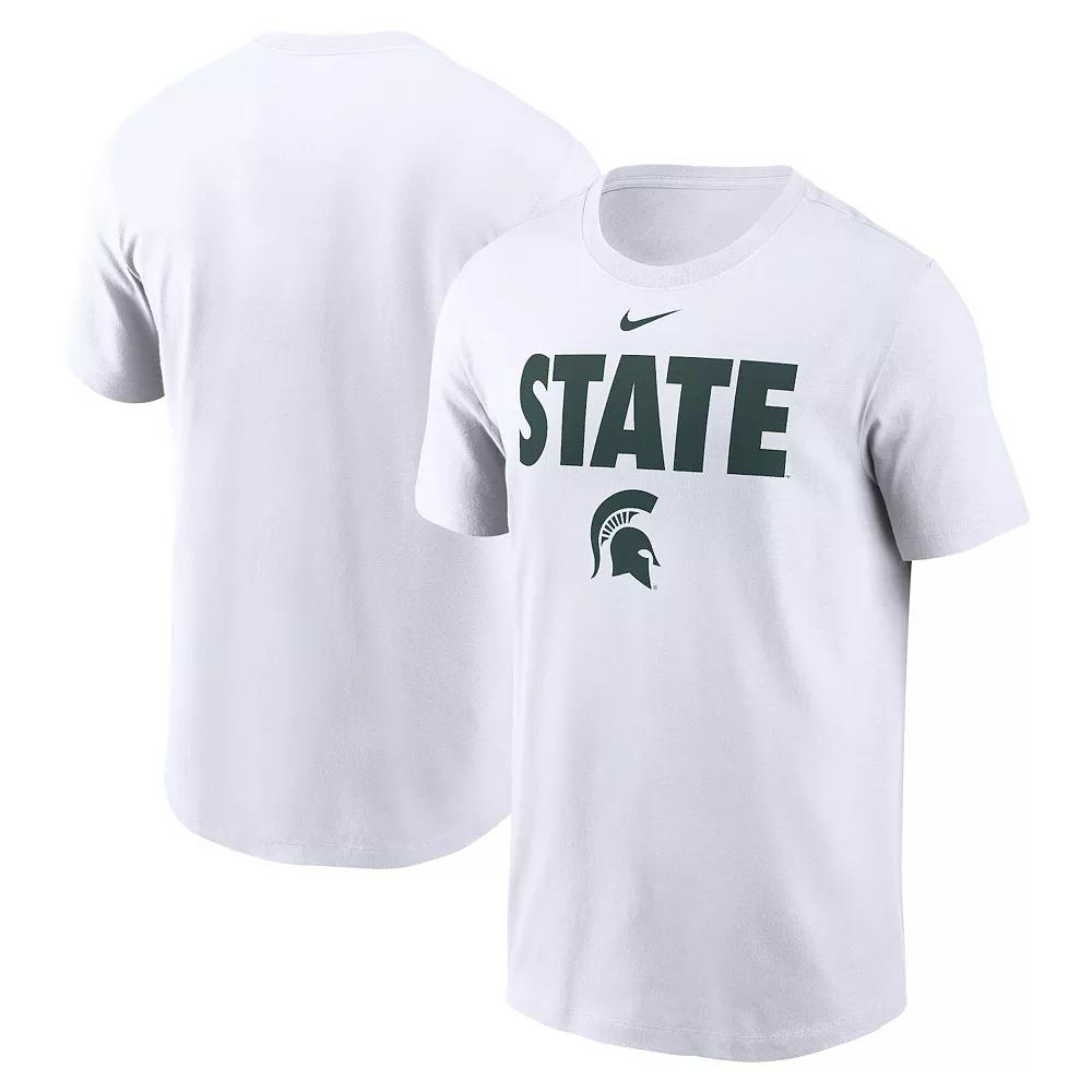 Men's Nike White Michigan State Spartans Local Ultimate Chant T-Shirt, Size: Large Product Image