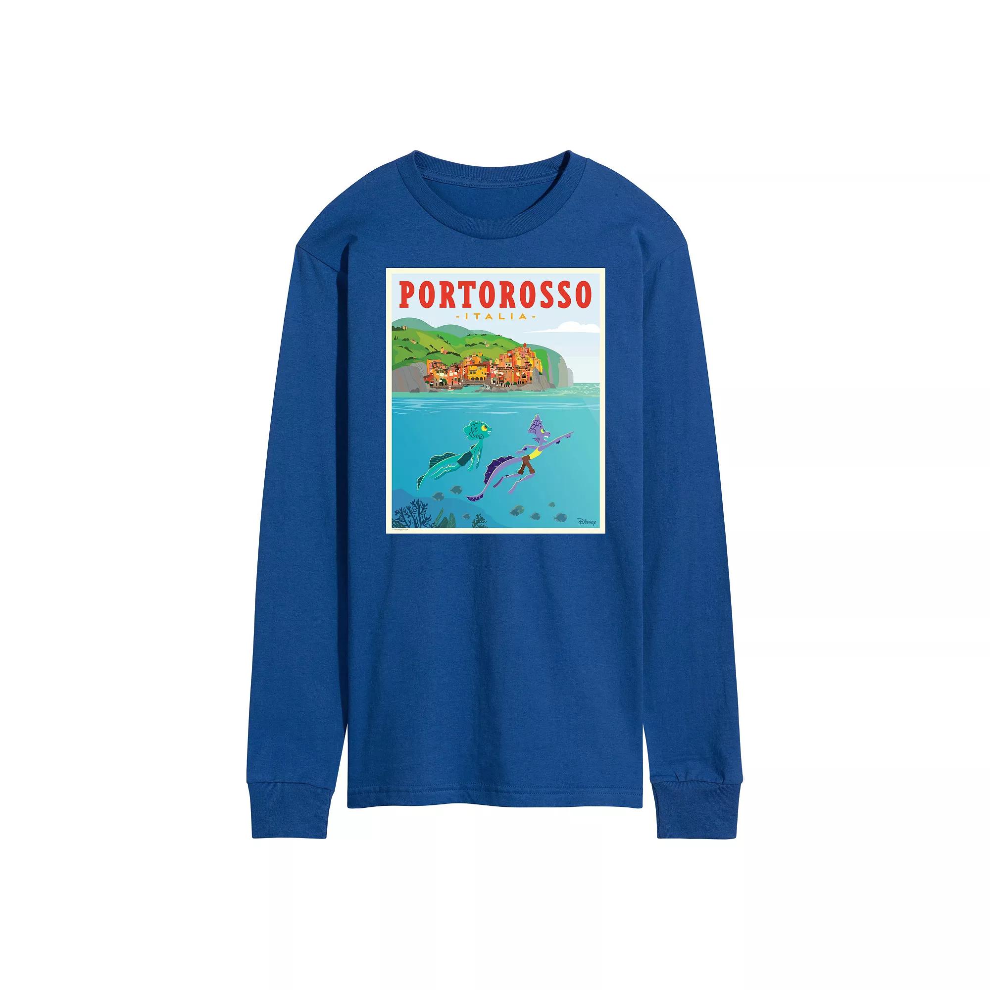 Disney's Luca Men's Italy Postcard Long Sleeve,  Product Image