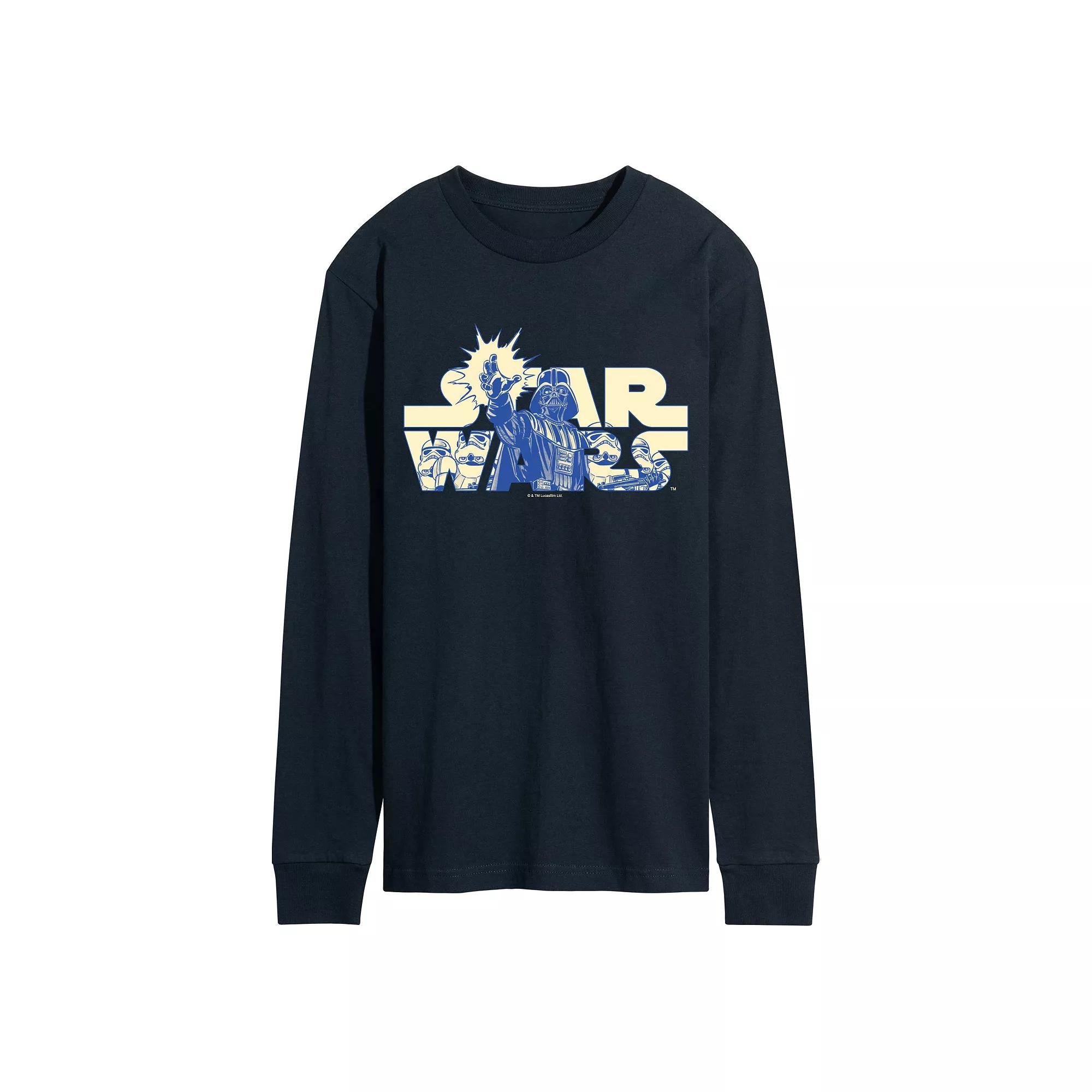 Men's Star Wars Logo Empire Long Sleeve Graphic Tee,  Product Image