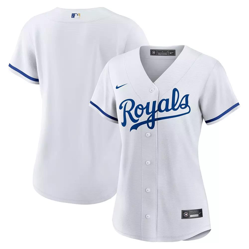 Women's Nike White Kansas City Royals Home Replica Team Logo Jersey, Size: Small Product Image