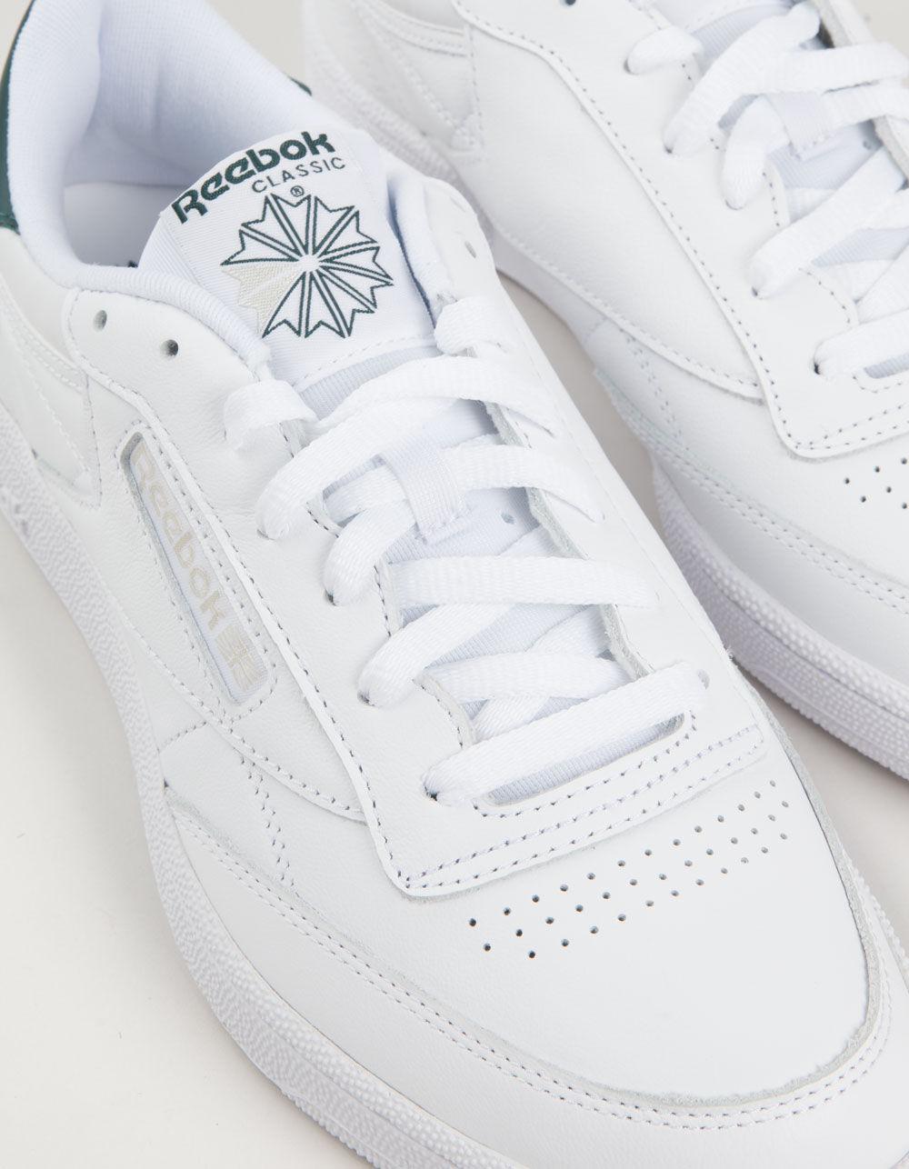REEBOK Club C 85 Shoes - WHT/GREEN Product Image