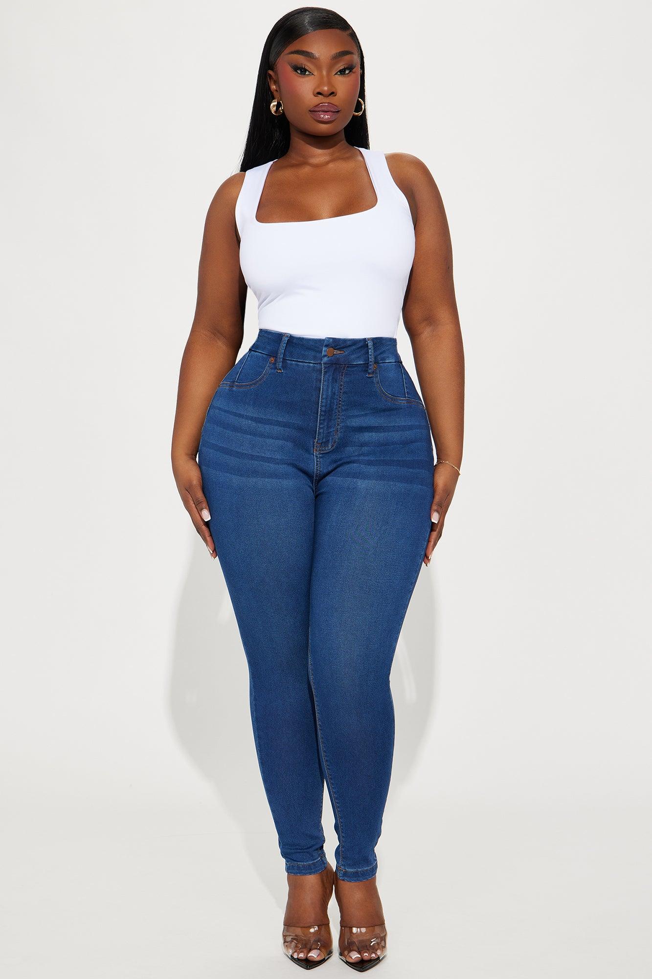 Can't Deny You Sculpting Skinny Jeans - Dark Wash Product Image