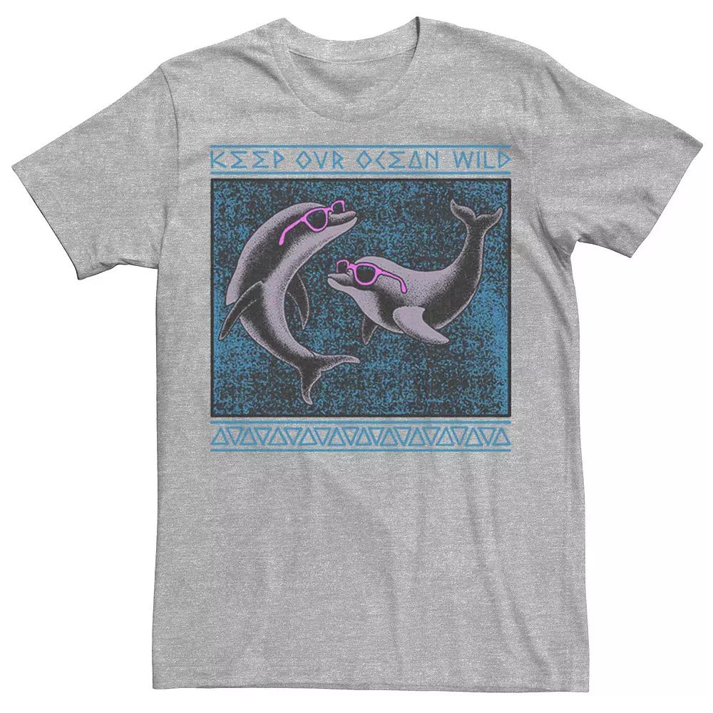 Men's Wild Oceans Graphic Tee, Size: XXL, Athletic Grey Product Image