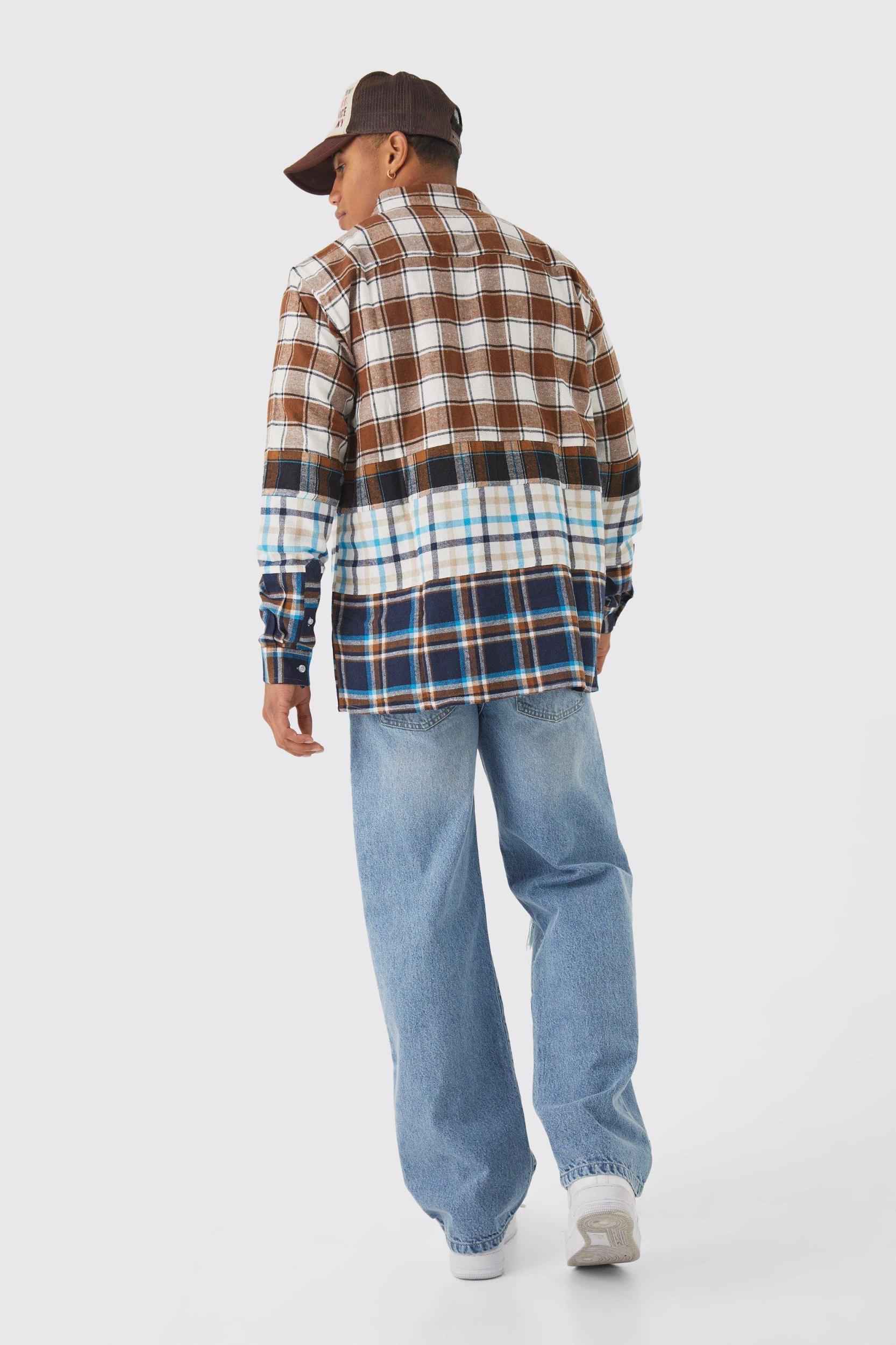 Baggy Rigid Distressed Jeans | boohooMAN USA Product Image