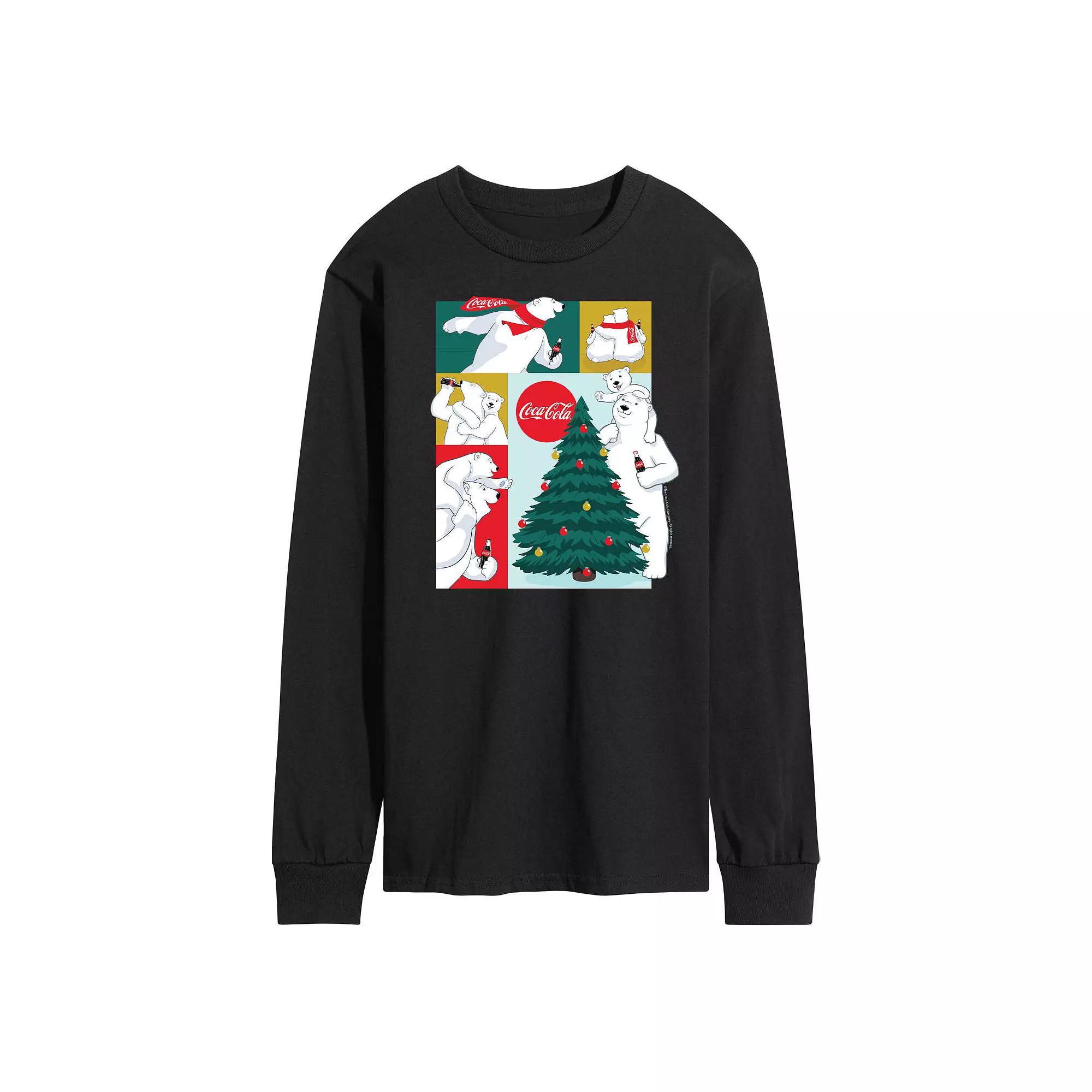 Men's CocaCola Bears Long Sleeve Graphic Tee,  Product Image