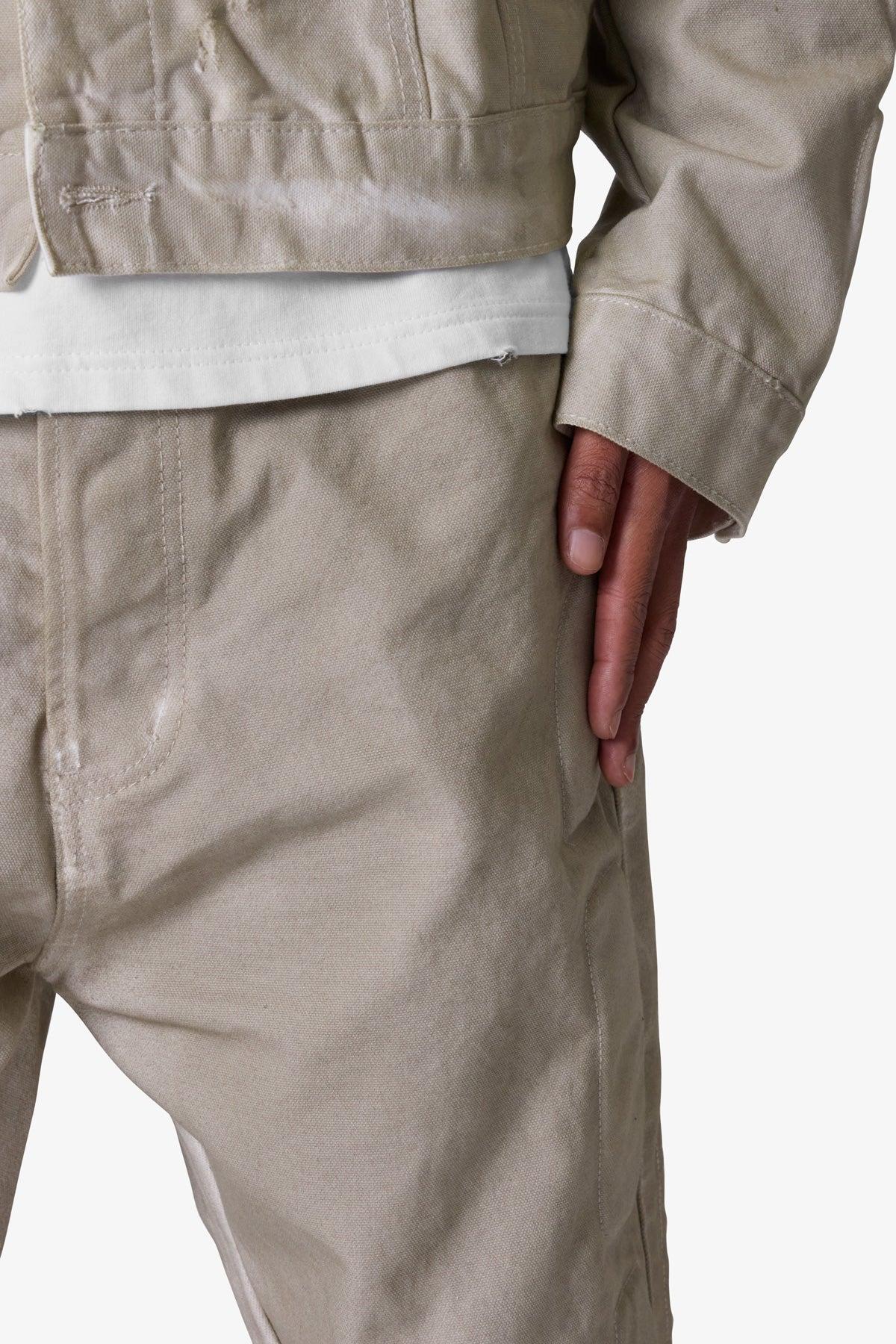 Ultra Baggy Moto Denim - Off White Product Image