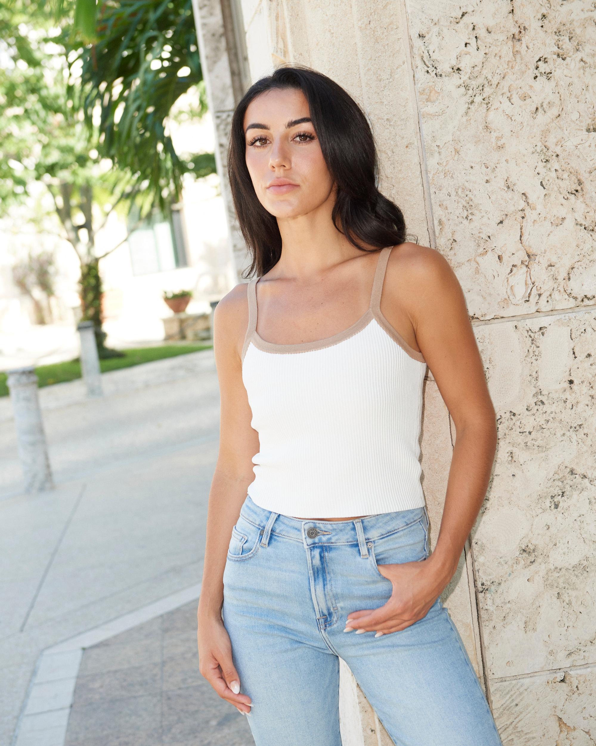 Ines Colorblock Knit  Top Product Image