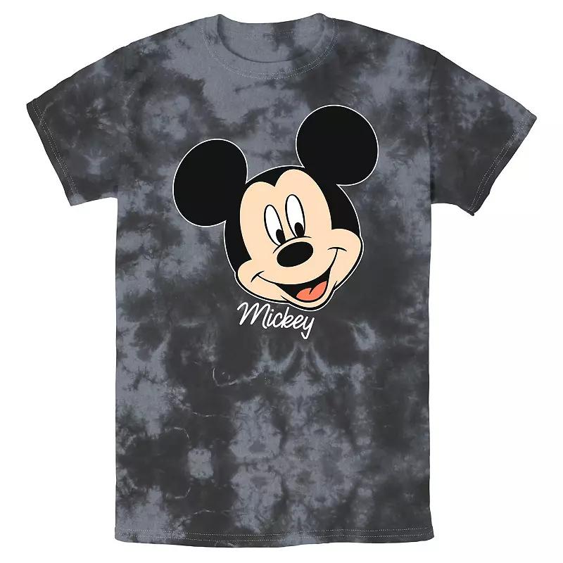 Men's Disney Mickey Mouse Smile Face Portrait Wash Tee,  Product Image