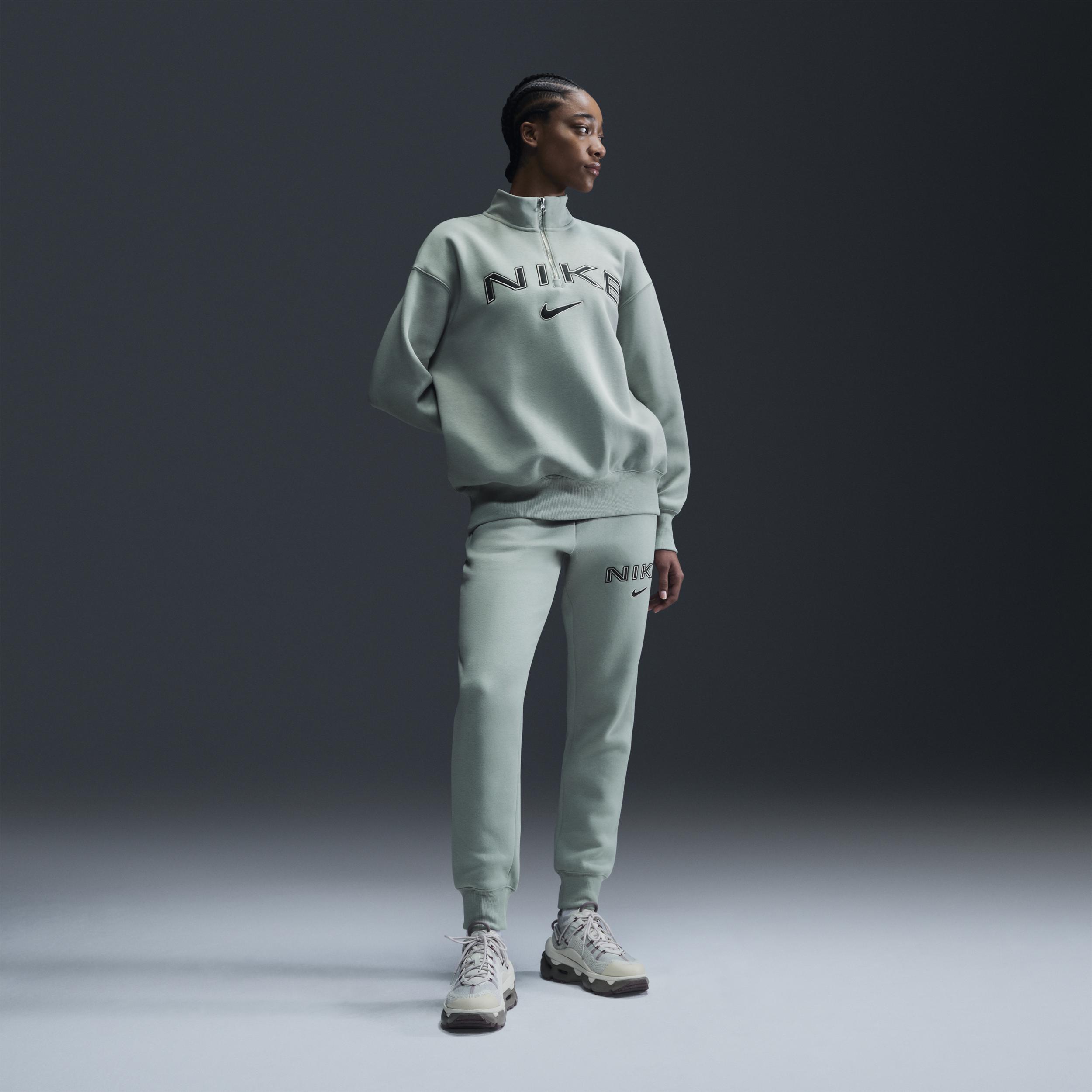 Nike Sportswear Phoenix Fleece Women's Oversized 1/4-Zip Logo Top Product Image