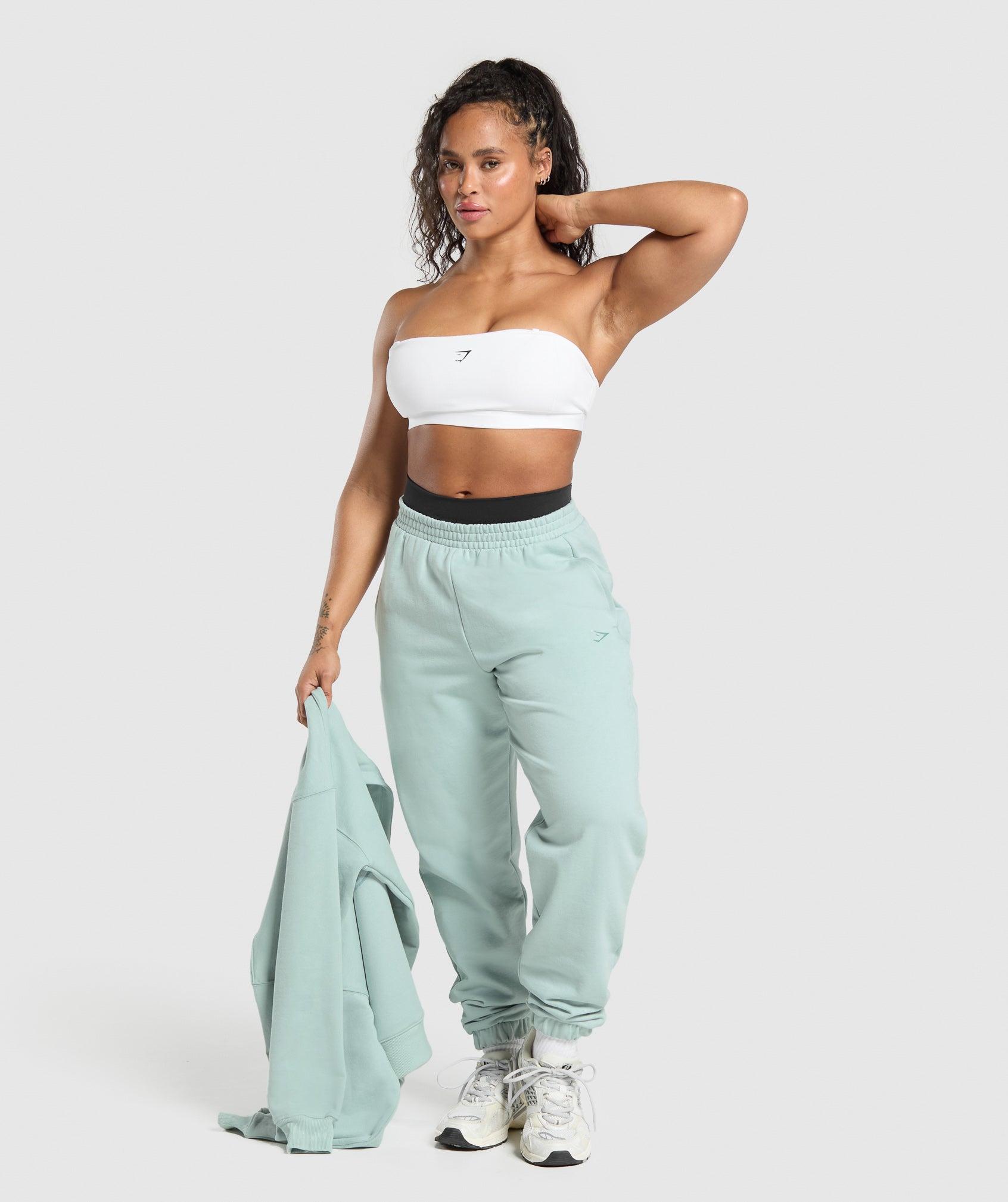 Gymshark Back Gains Graphic Joggers - Morning Blue Female Product Image