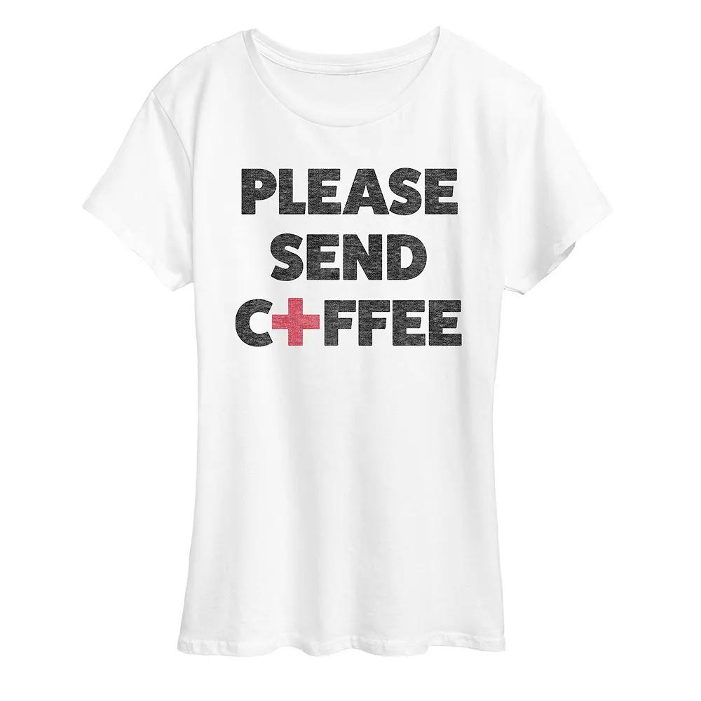 Women's Please Send Coffee Graphic Tee,  Product Image
