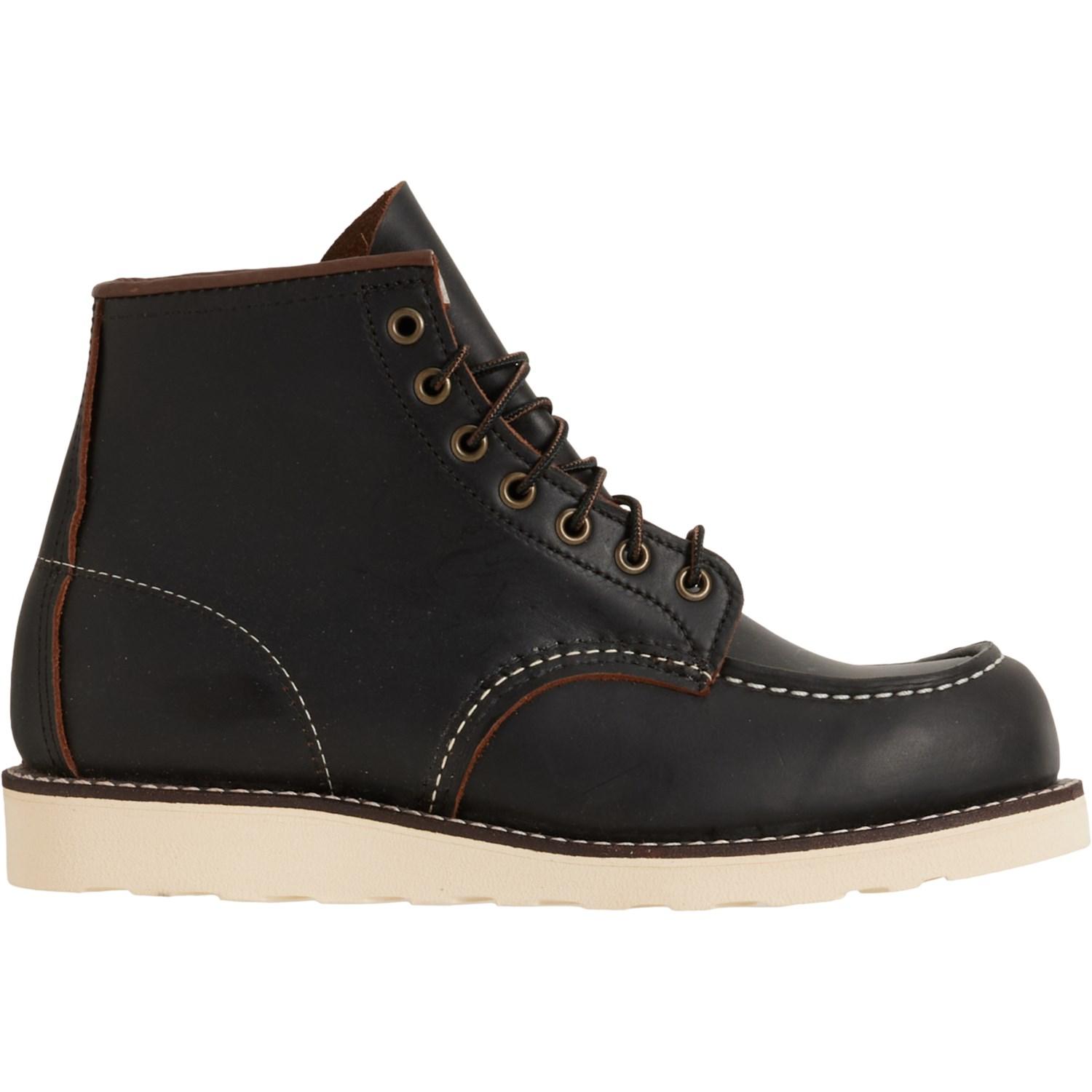 Red Wing 6” Classic Moc-Toe Work Boots - Leather, Factory 2nds (For Men) Product Image