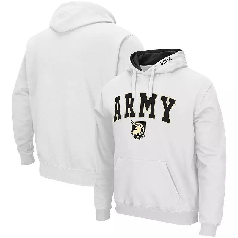 Men's Colosseum White LSU Tigers Arch & Logo 3.0 Pullover Hoodie,  Product Image