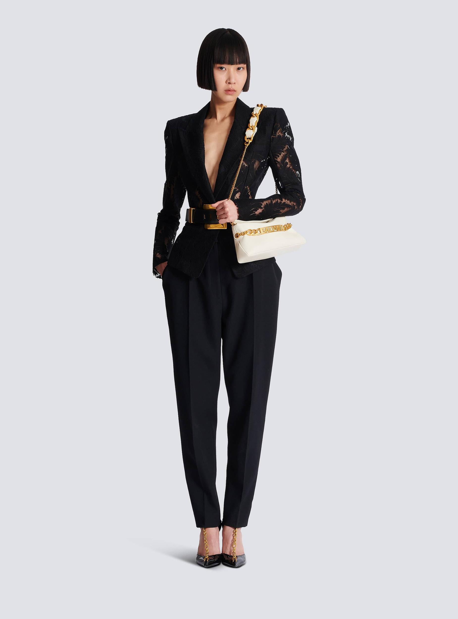 1945 Soft crinkled leather clutch Product Image