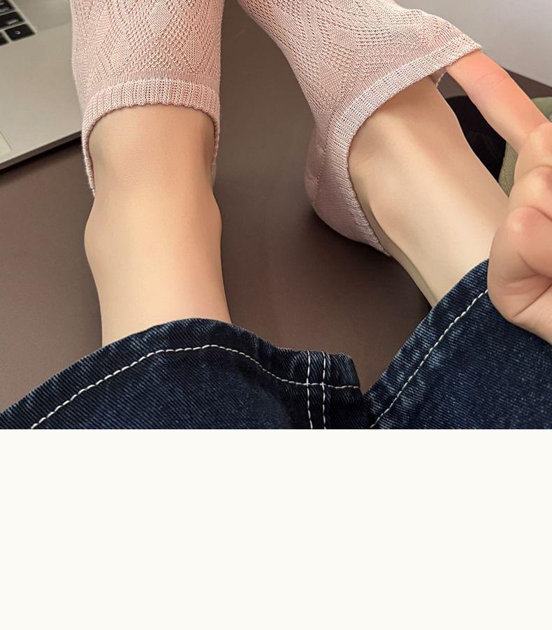 Set of 4 Pairs: Plain No Show Socks Product Image