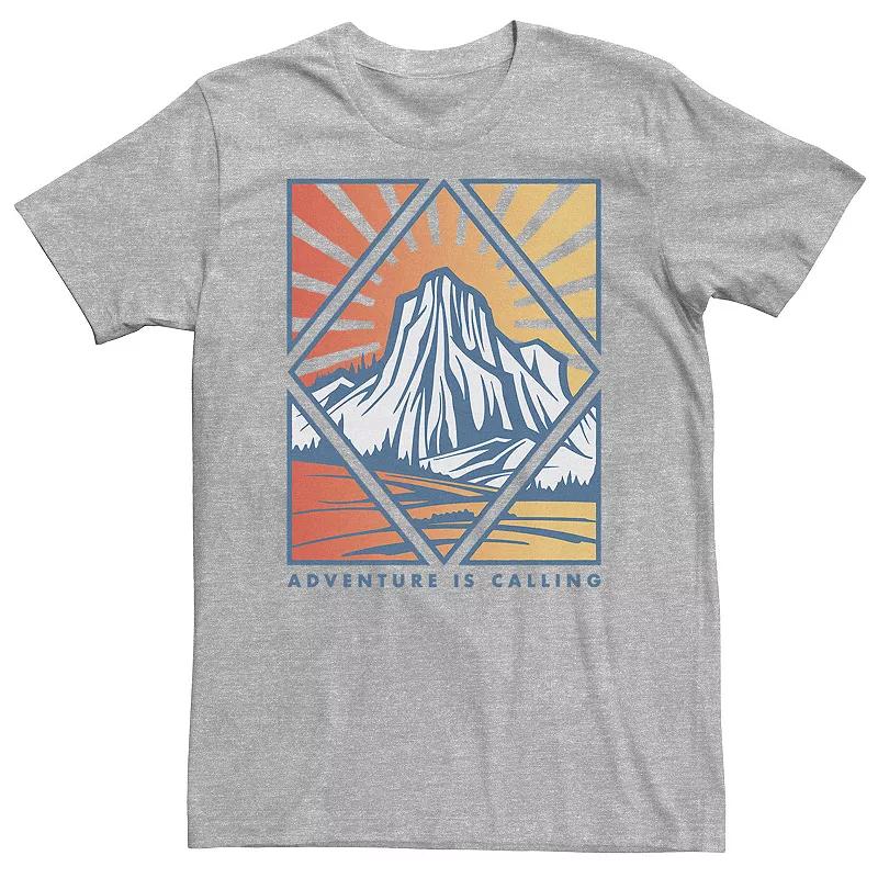 Big & Tall "Adventure Is Calling" Mountain Sunrise Tee, Men's,  Product Image