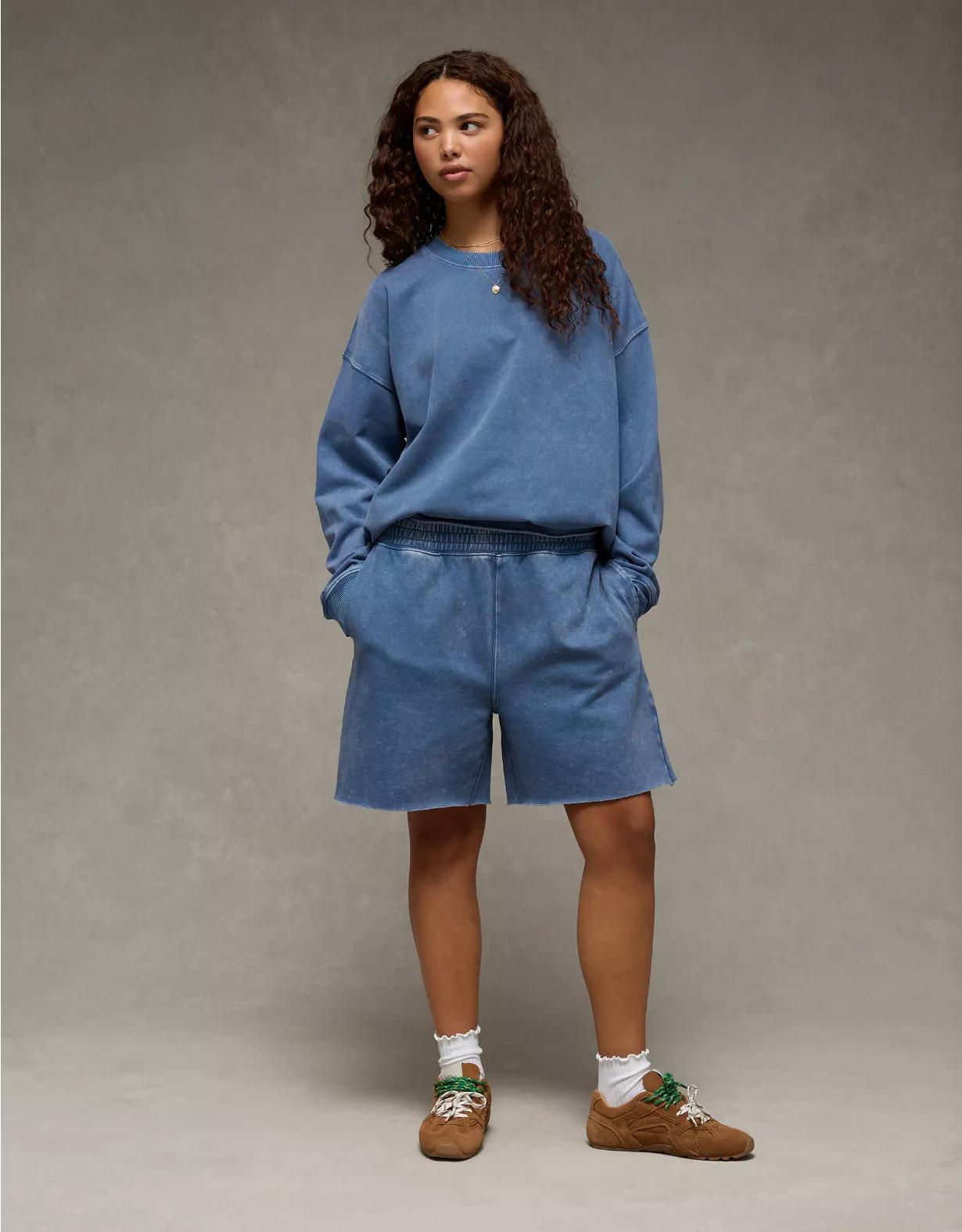 AE Everyday Luxe High-Waisted Sweat Short Product Image