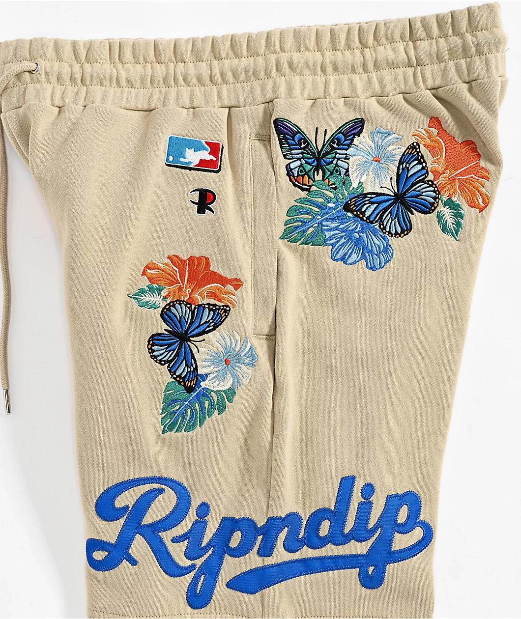 RIPNDIP Los RIPNDIP Off White Sweat Shorts Product Image