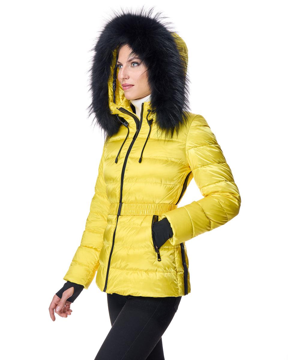 Julia & Stella Nylon Puffer Jacket with Raccoon Trimmed Hood Product Image