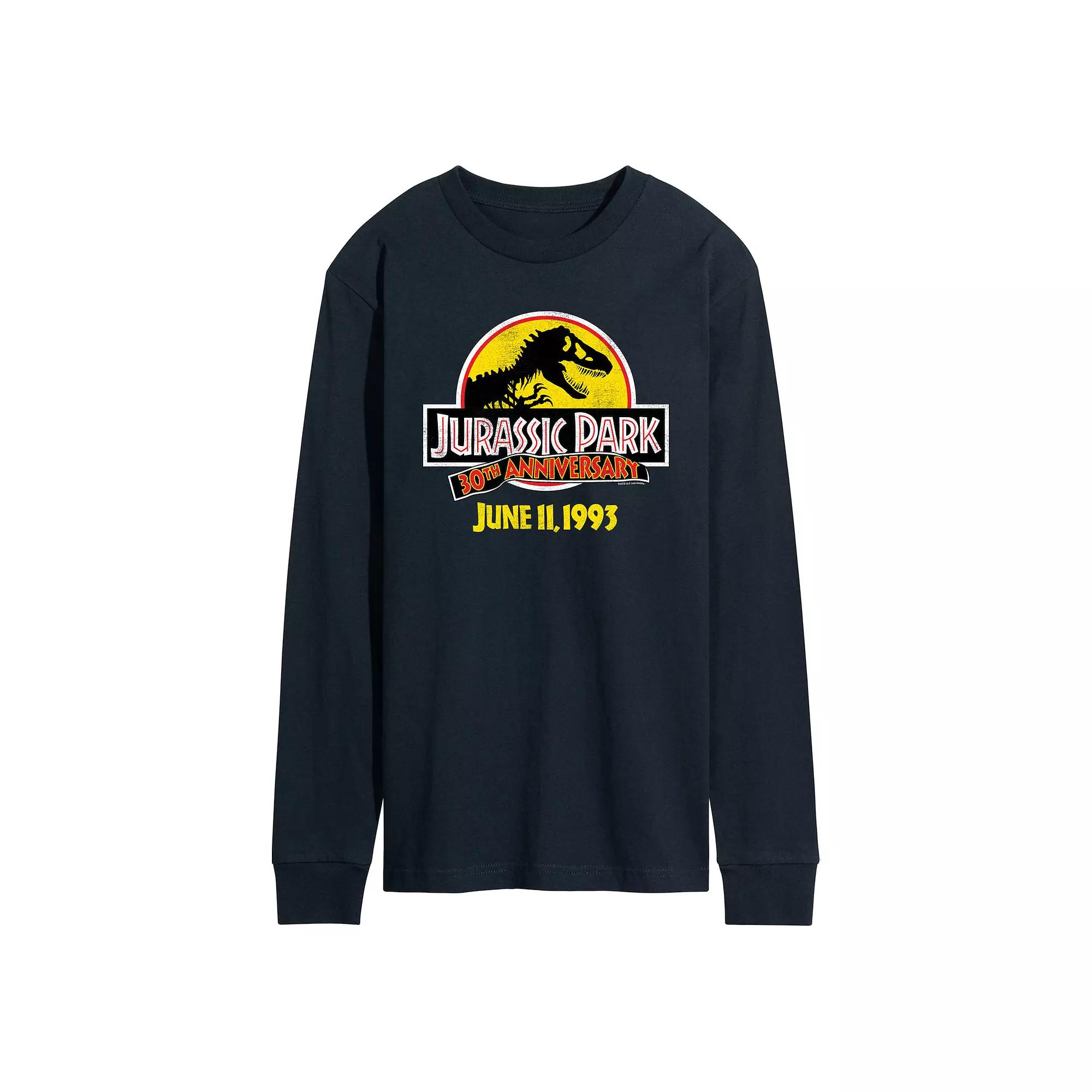 Men's Jurassic World Jurassic Park 30th Logo Long Sleeve,  Product Image