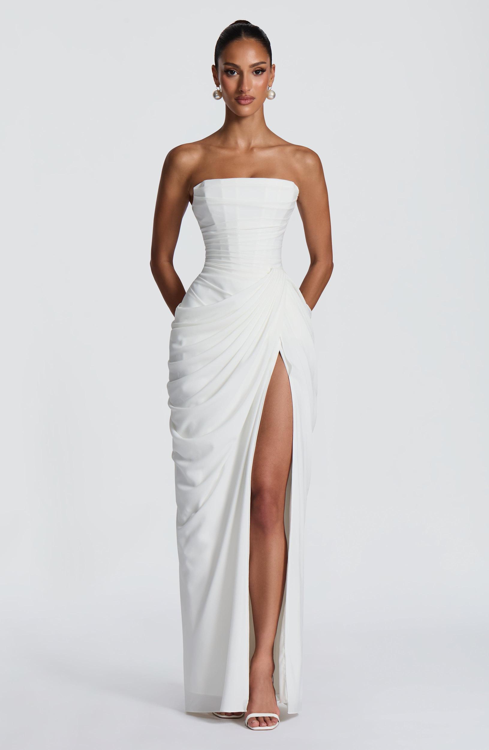 Cyra Maxi Dress - Ivory Product Image