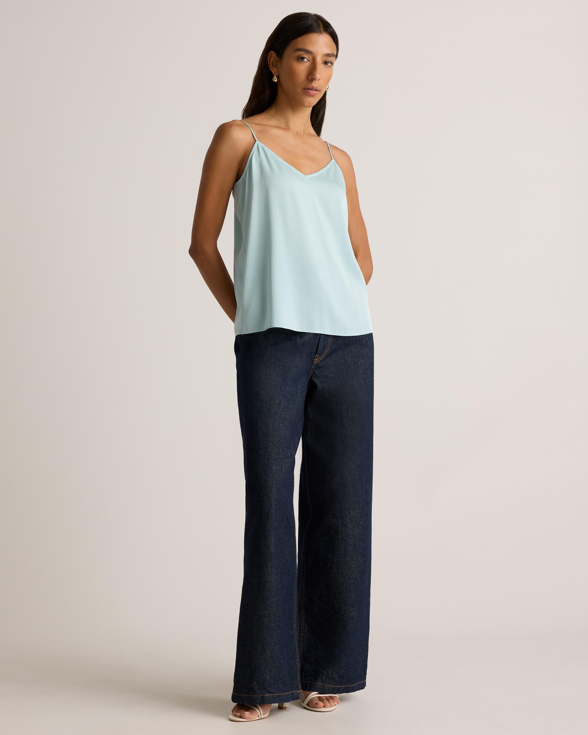 Quince | Women's Washable Stretch Silk V-Neck Cami Size XL Product Image