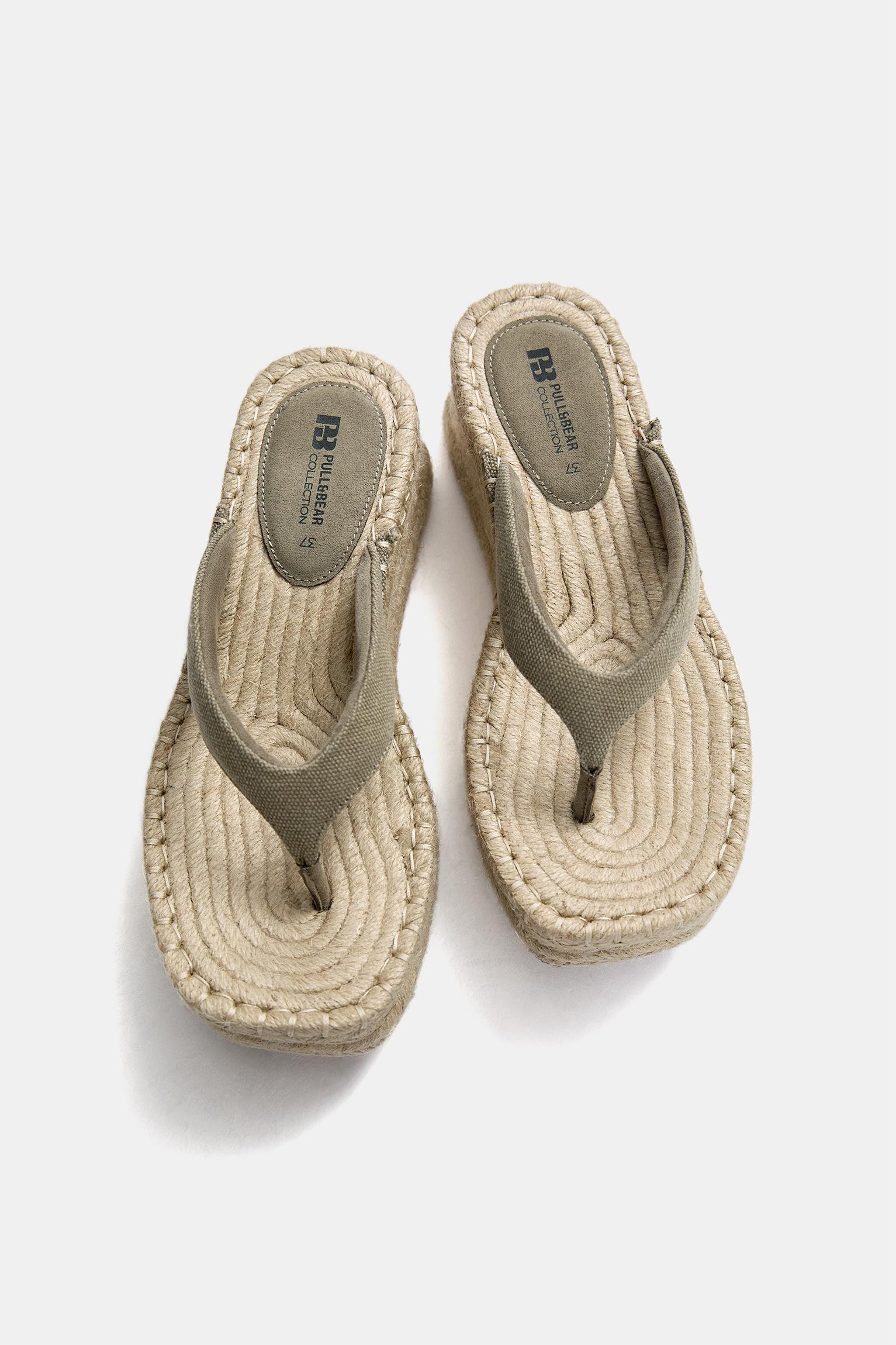 Jute wedge sandals Product Image