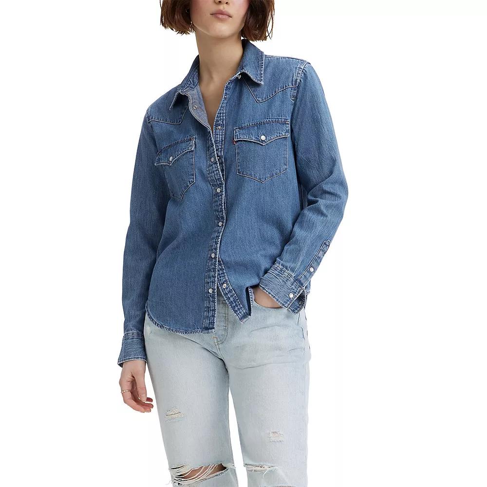 Women's Levi's® Western Denim Shirt,  Product Image