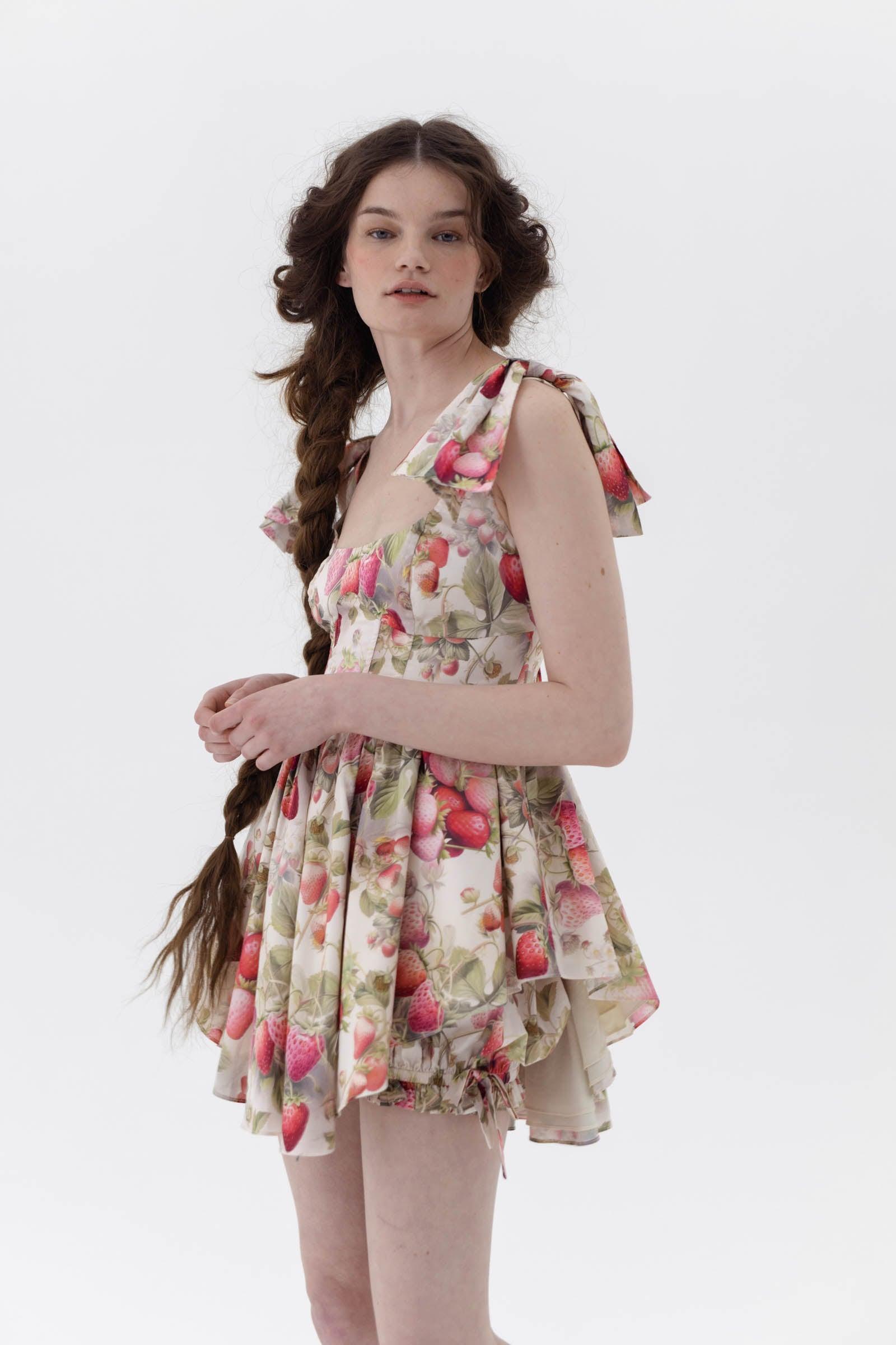 The Strawberry Cream Farmers Market Dress Product Image