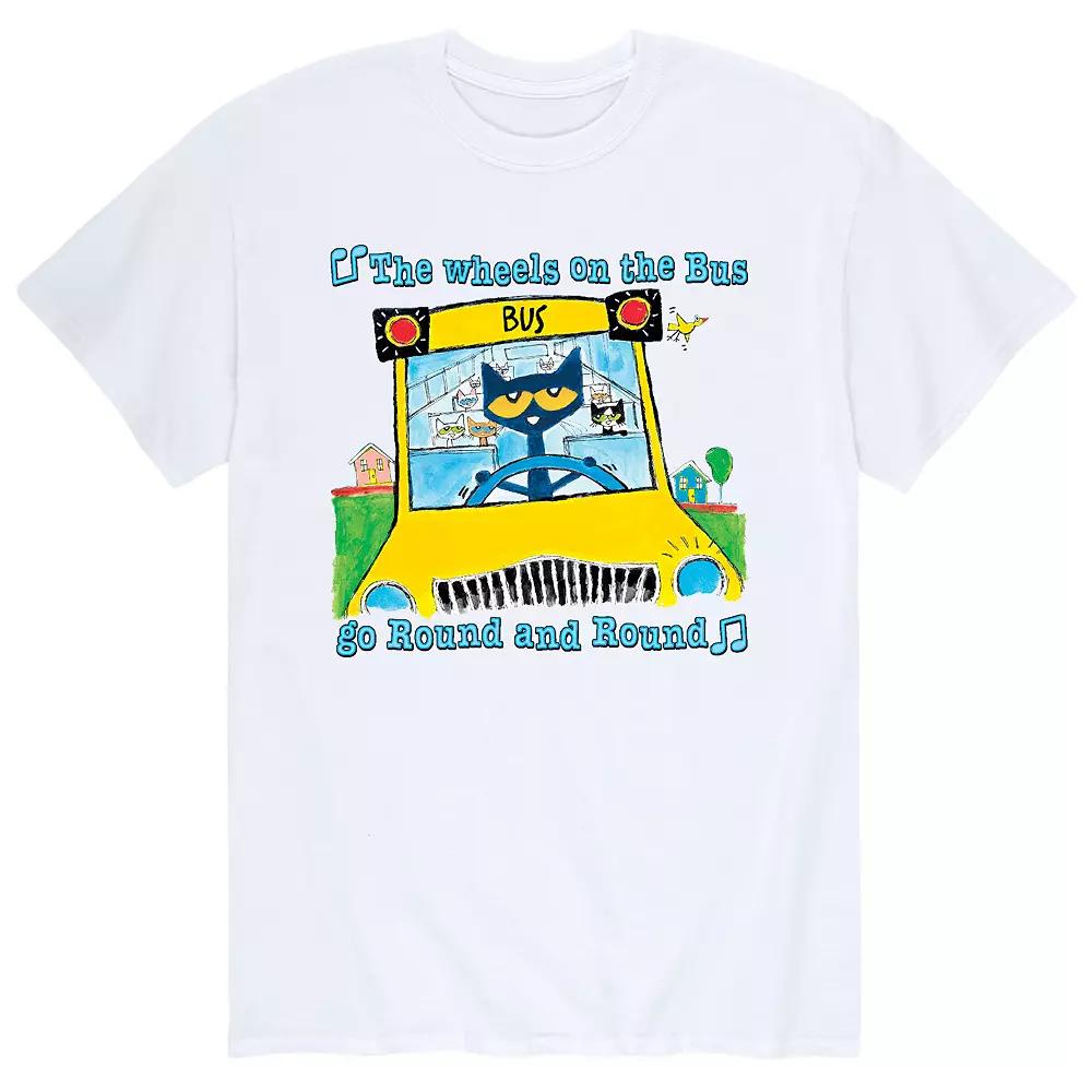 Men's Pete The Cat Wheels On Bus Tee,  Product Image