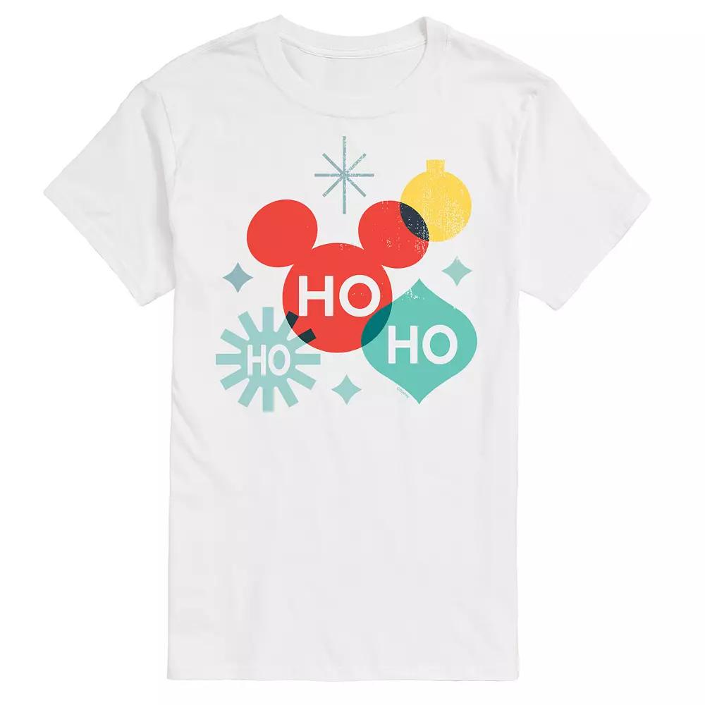 Disney's Mickey Mouse Men's Holiday Ho Ho Ho Shapes Graphic Tee,  Product Image