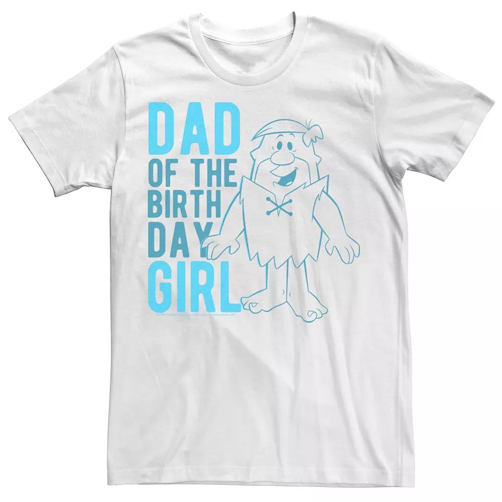 Men's Flinstones Barney Dad Of The Birthday Girl Text Tee,  Product Image