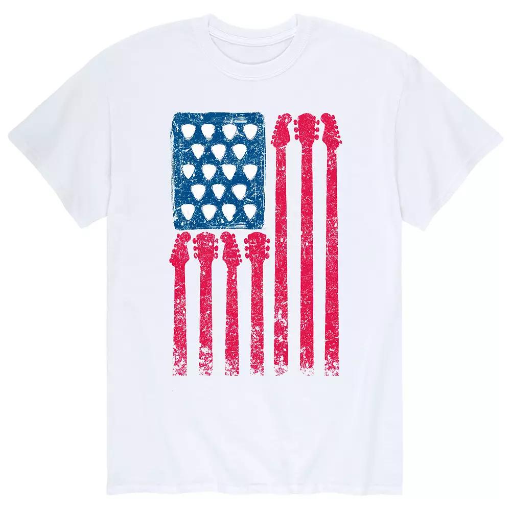 Men's Guitar American Flag Tee,  Product Image