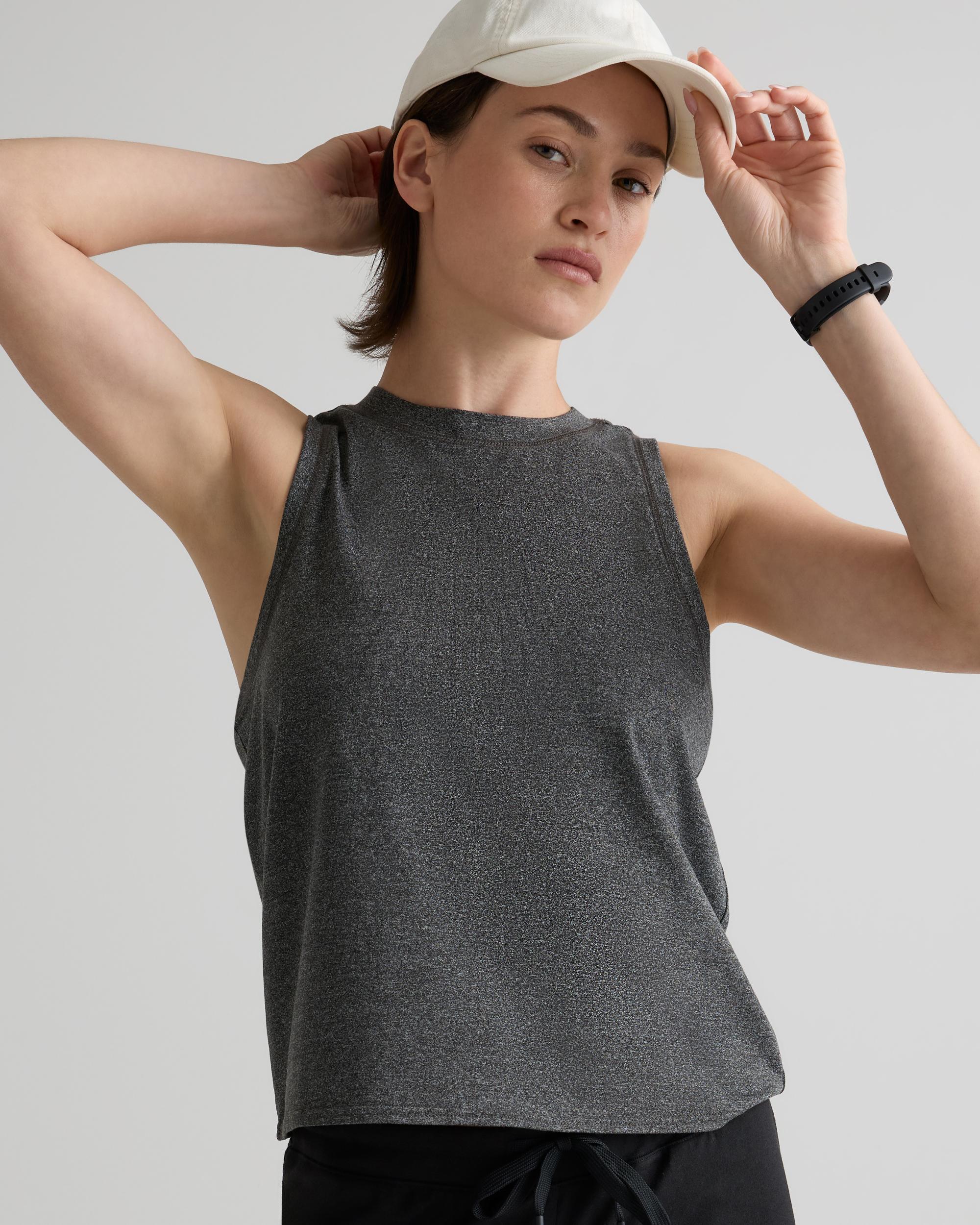 Quince | Women's Super Soft Performance Tank Top Flowknit Activewear, 100% Polyester Product Image