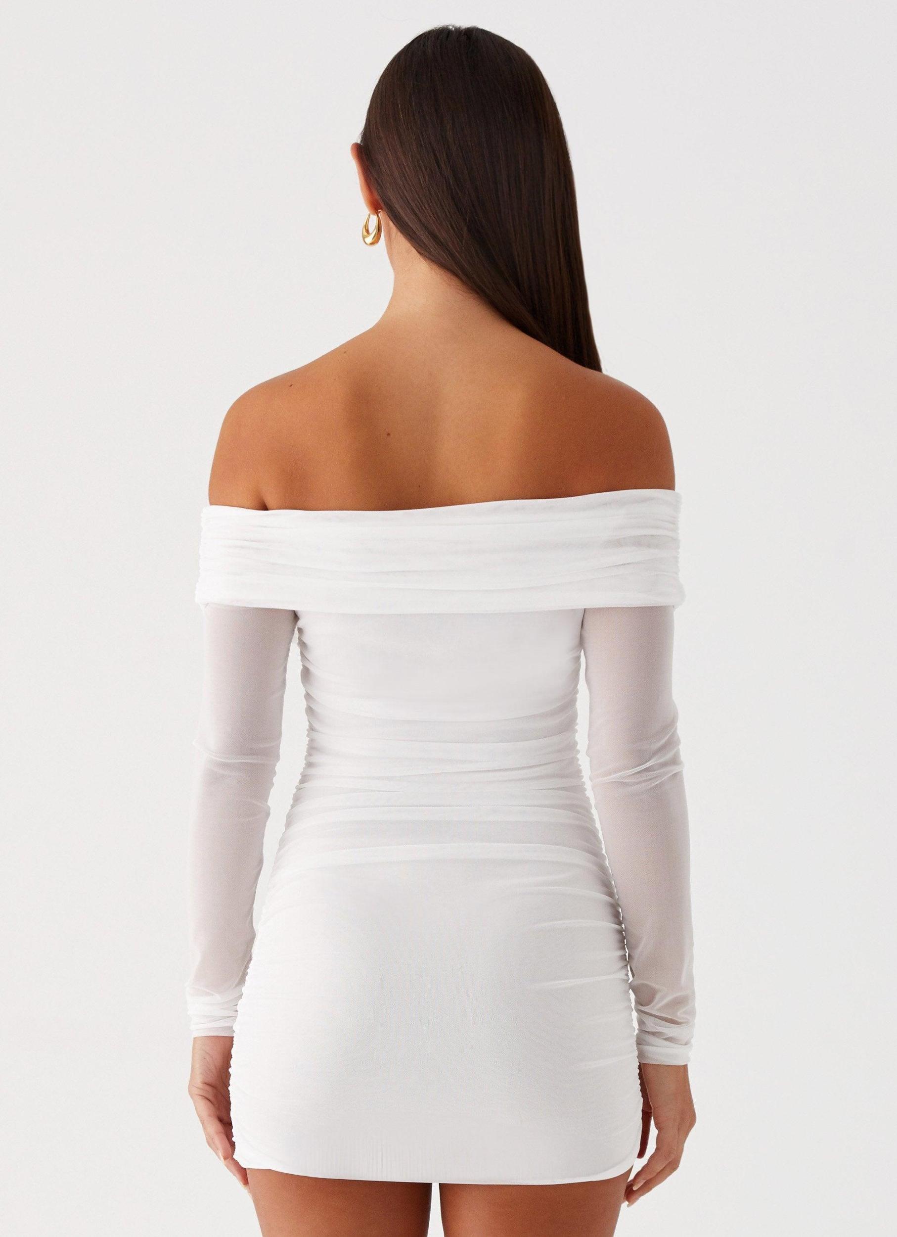 Liquid Spirit Mini Dress - White Product Image