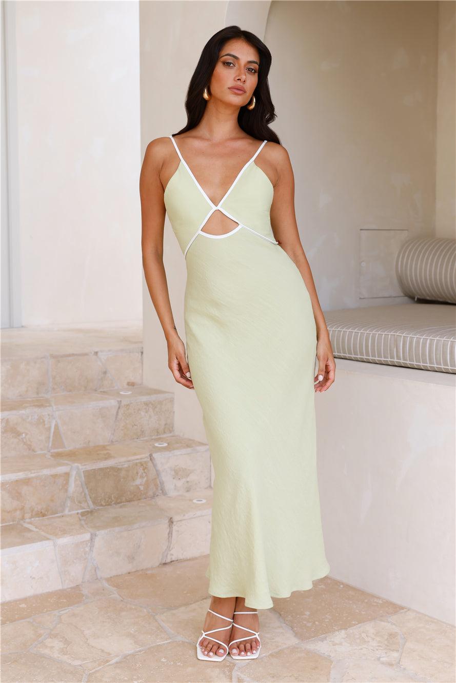 Natural Charm Maxi Dress Sage Product Image