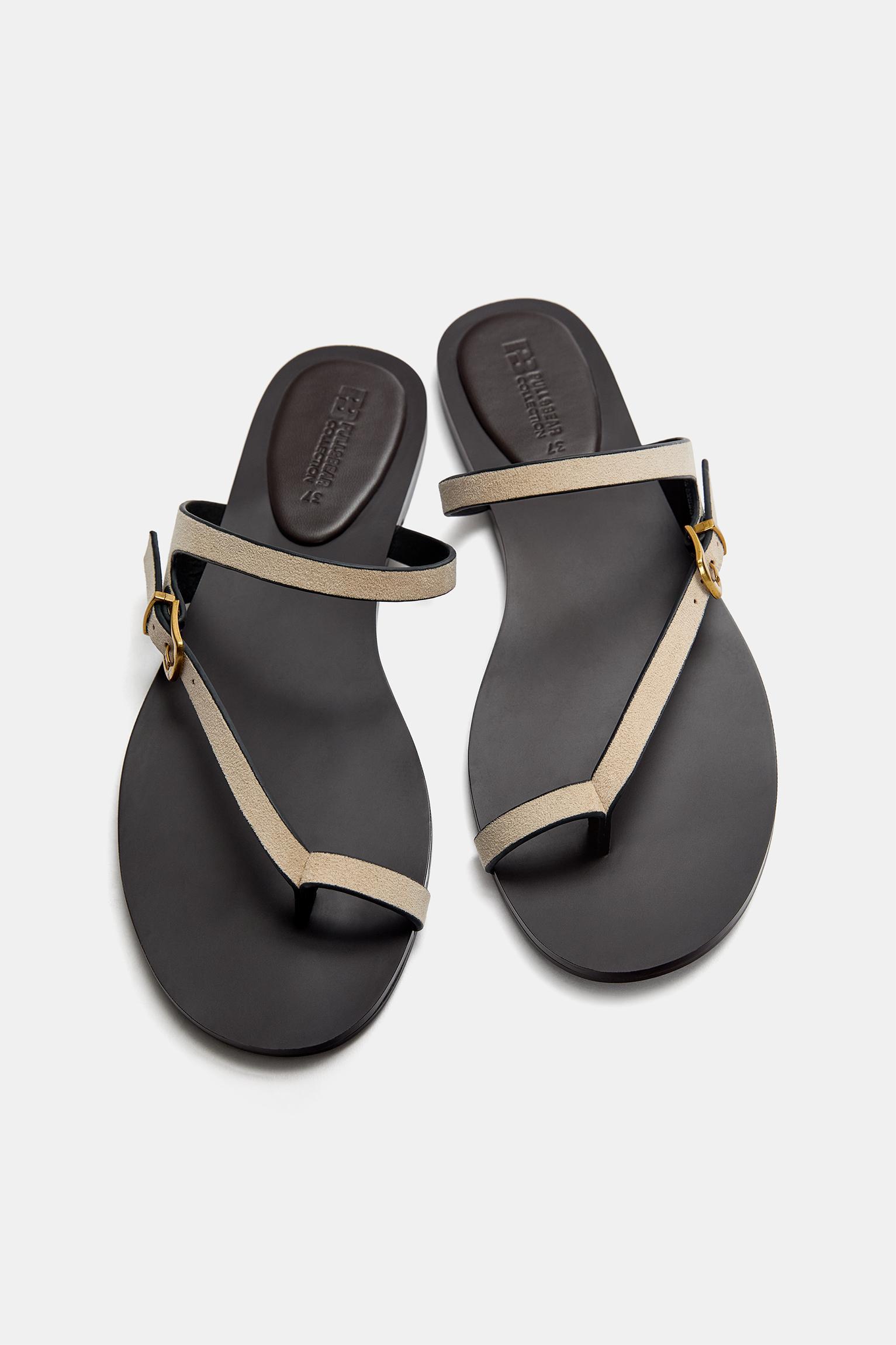Flat sandals with straps Product Image
