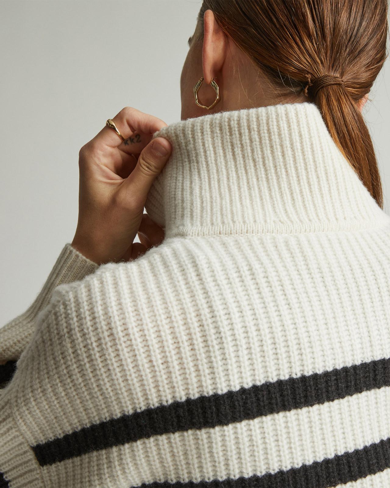 The Half-Zip Sweater in Luxe Merino Product Image