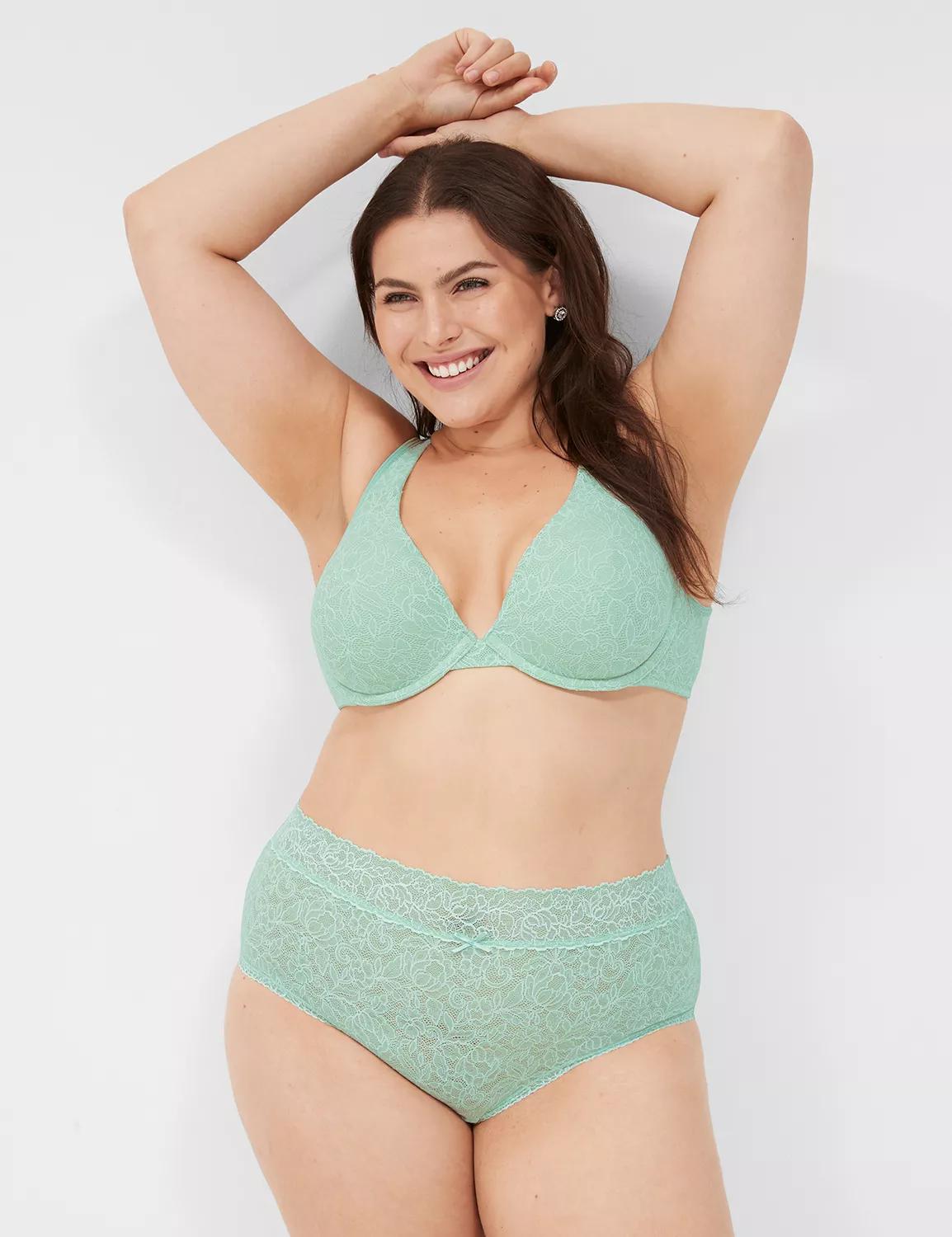 Stretch Lace High-Leg Brief Panty Product Image