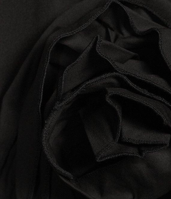 KARL LAGERFELD PARIS Jersey Crew Neck Short Sleeve Top Product Image