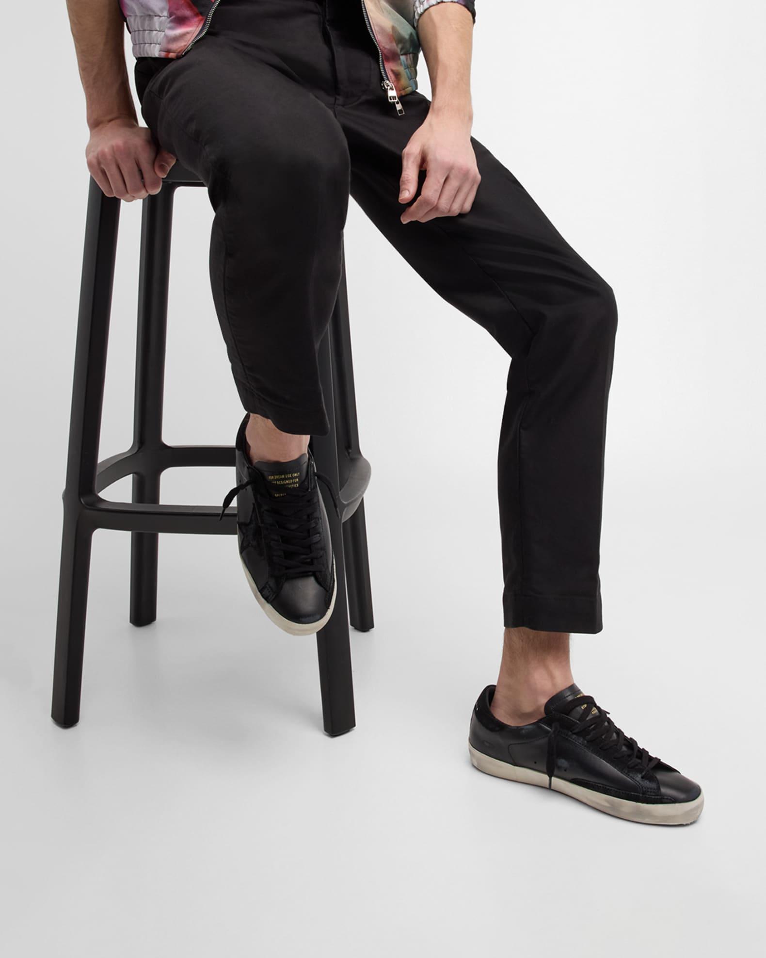 Men's Super-Star Tonal Leather Low-Top Sneakers Product Image