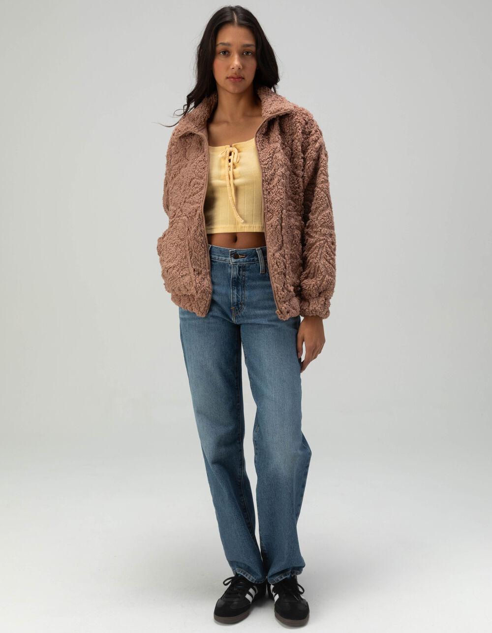 BILLABONG Jay Lace Up Womens Top - PALE YELLOW Product Image