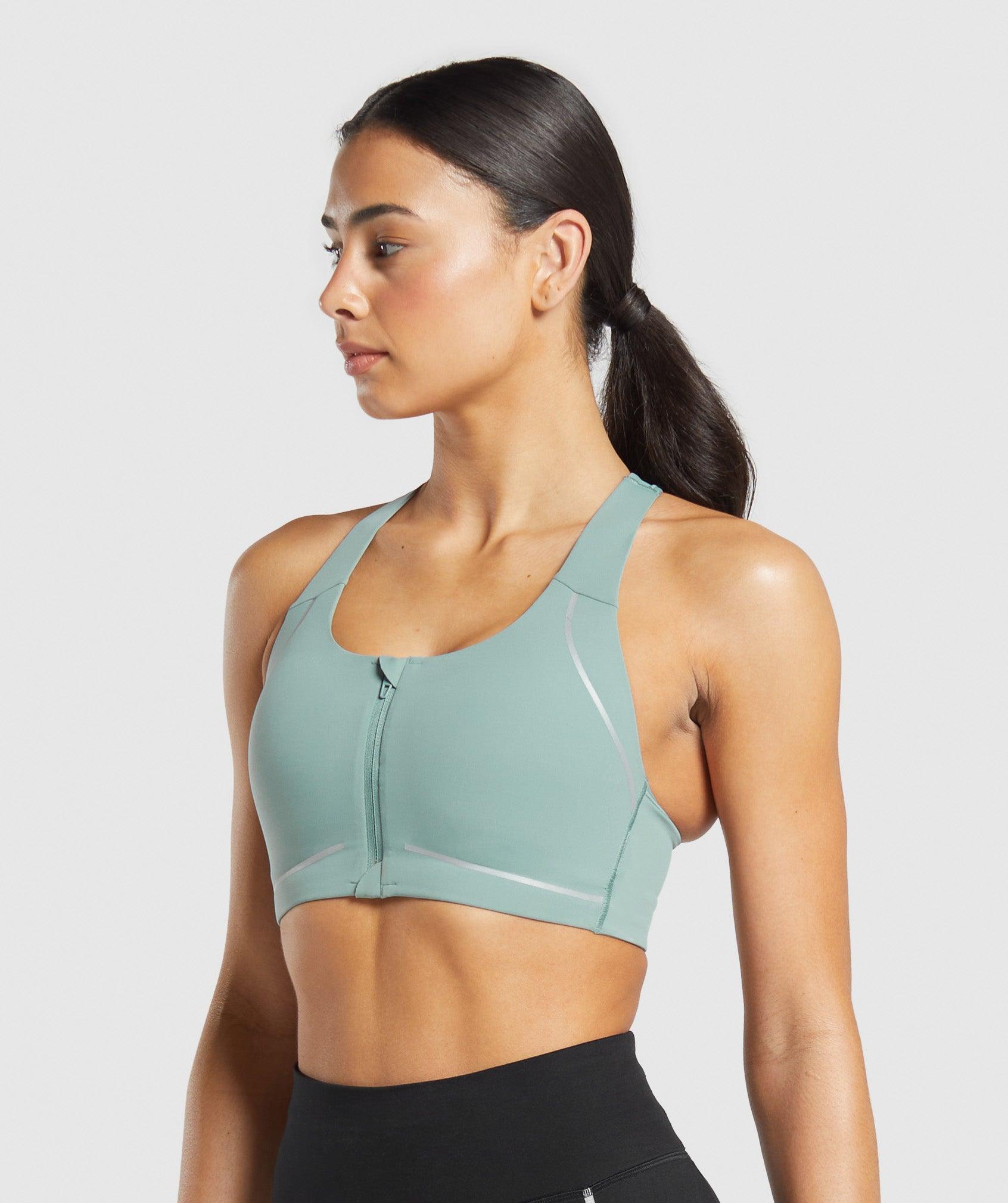 Gymshark Running Sports Bra - Celeste Blue Female Product Image