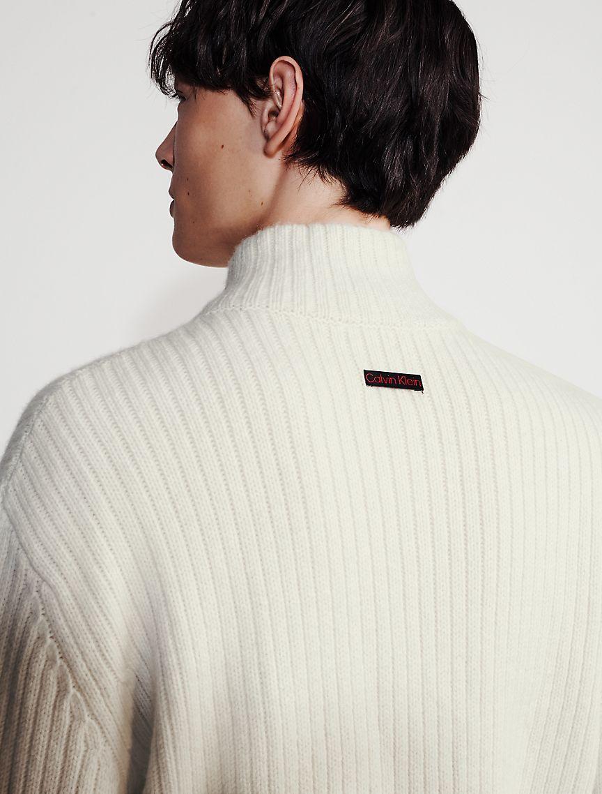 Ribbed Zip Sweater Product Image