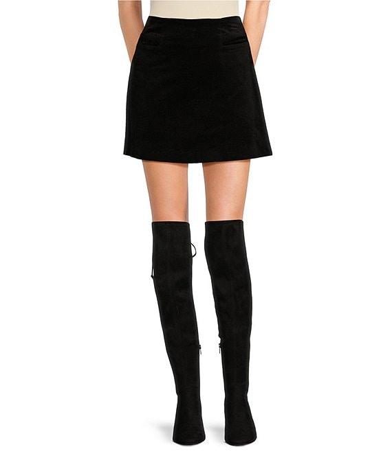 Copper Key Velveteen Mini Skirt Product Image