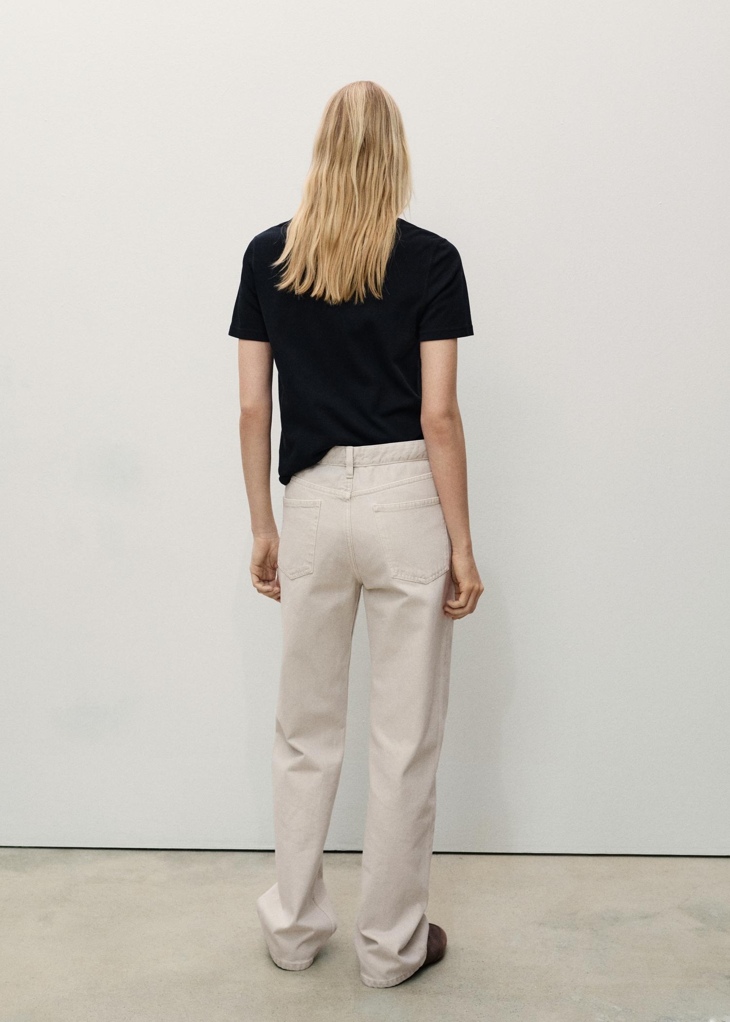 Miami medium-rise straight-fit jeans - Women | MANGO USA Product Image