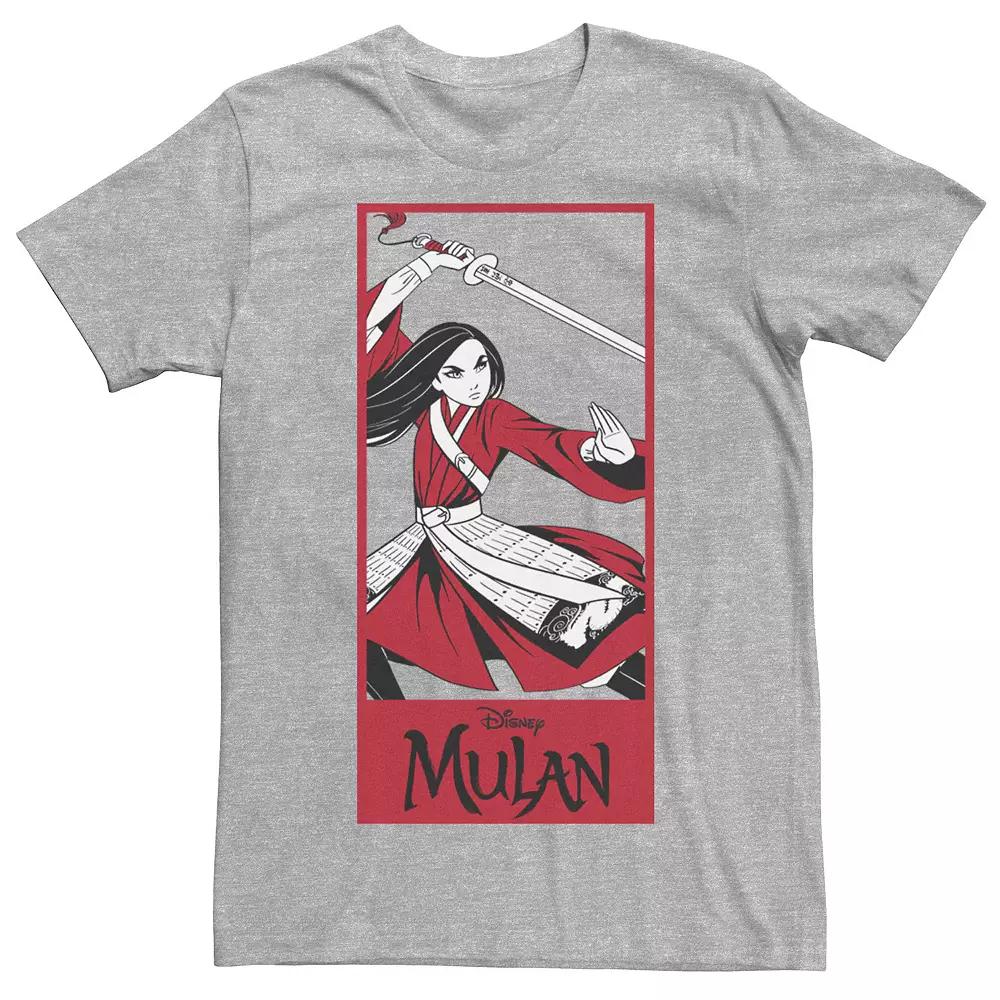 Disney's Mulan Action Pose Men's Panel Tee,  Product Image